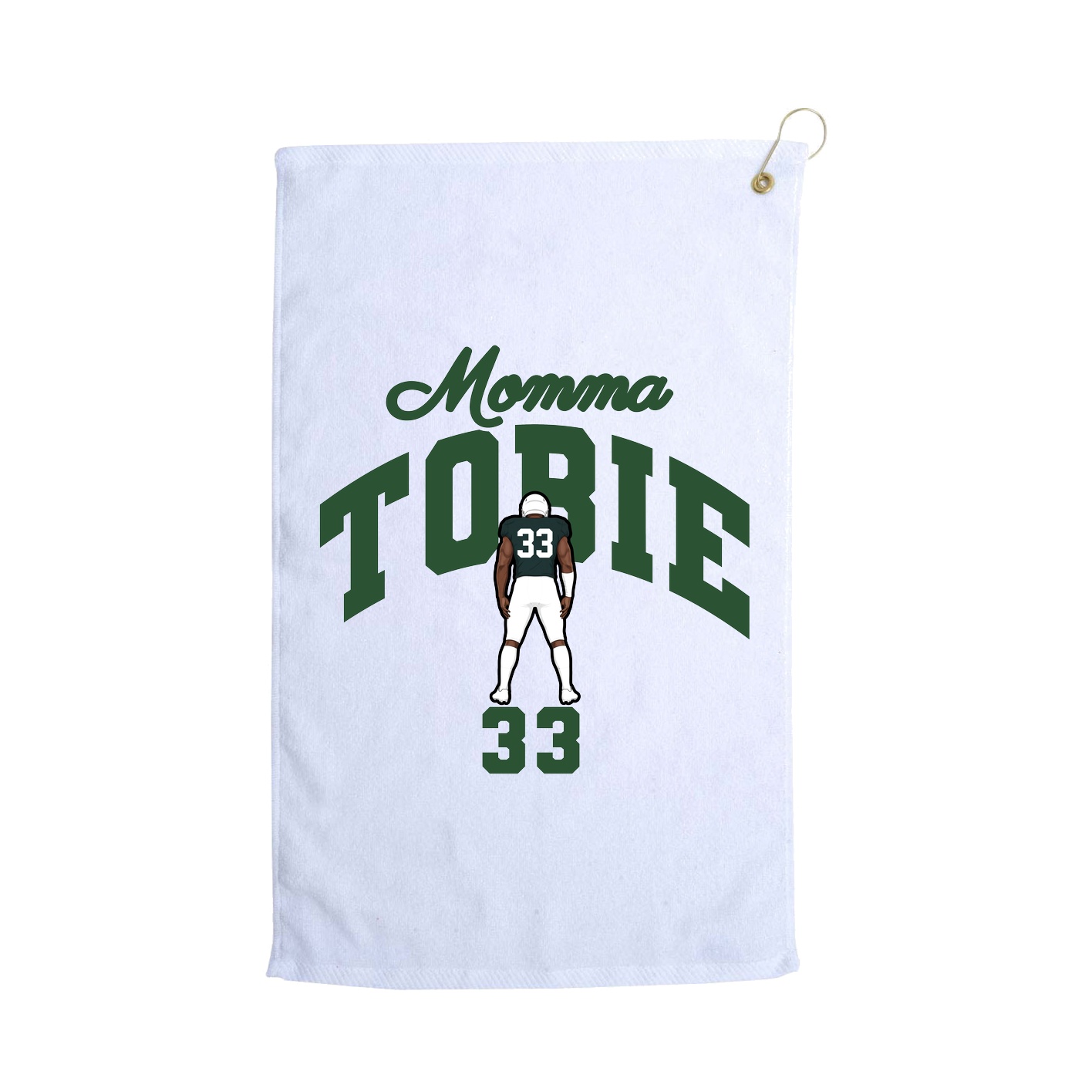 Golf Towel — Mothers Day Arch in White