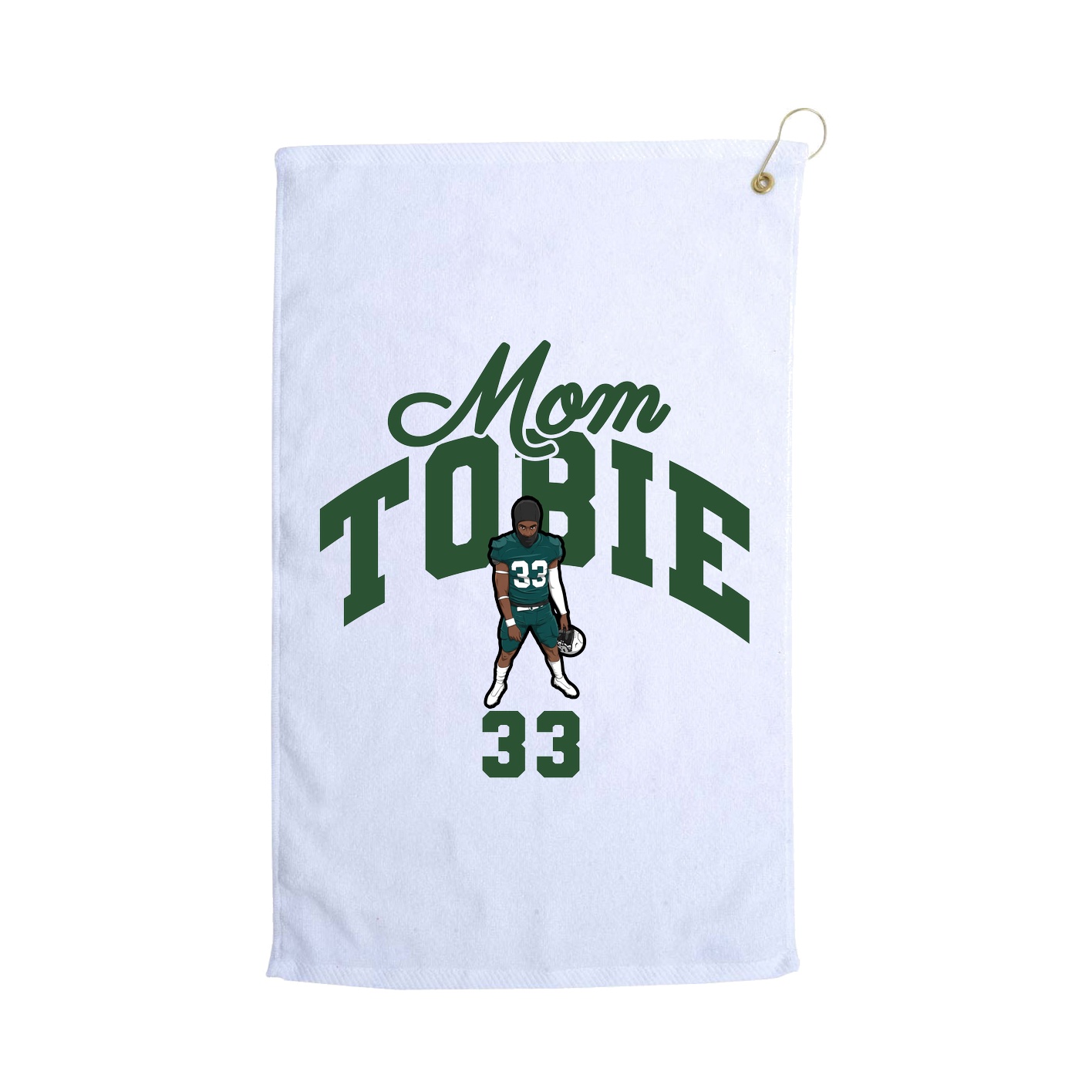 Golf Towel — Mothers Day Arch in White