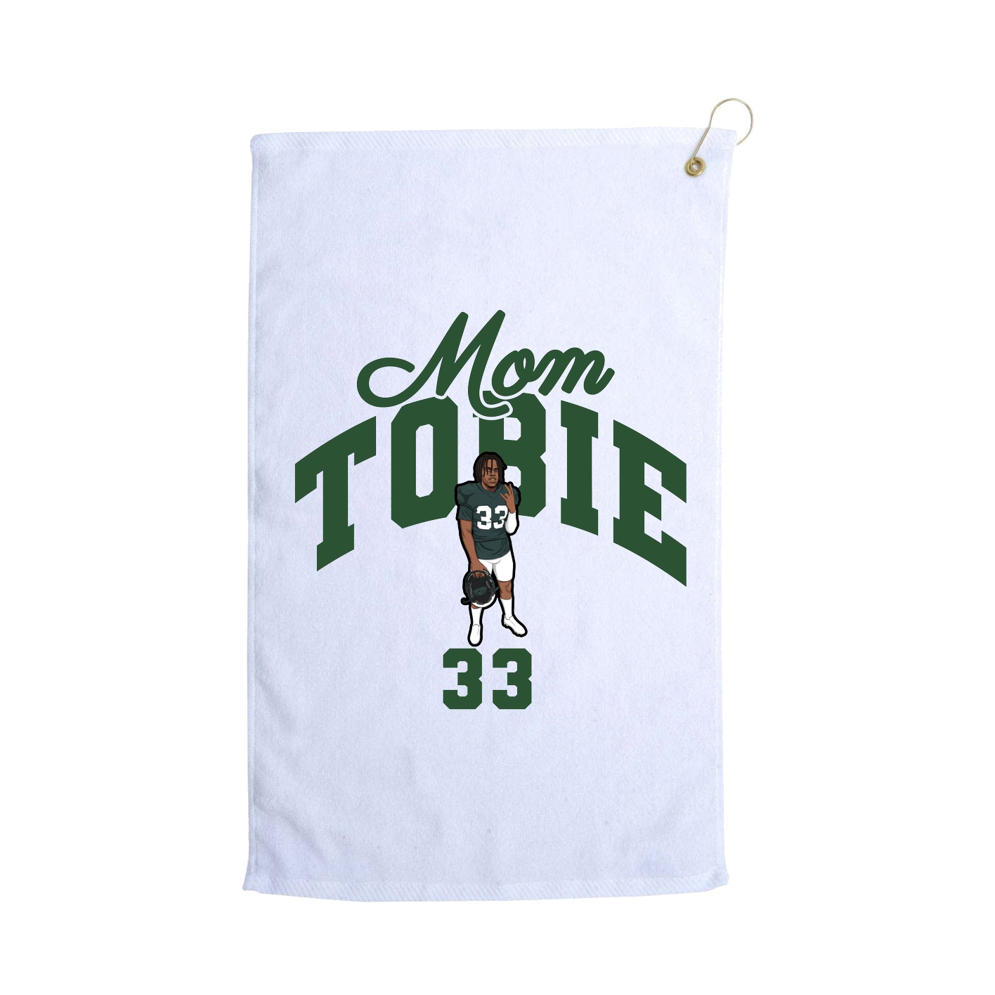 Golf Towel — Mothers Day Arch in White