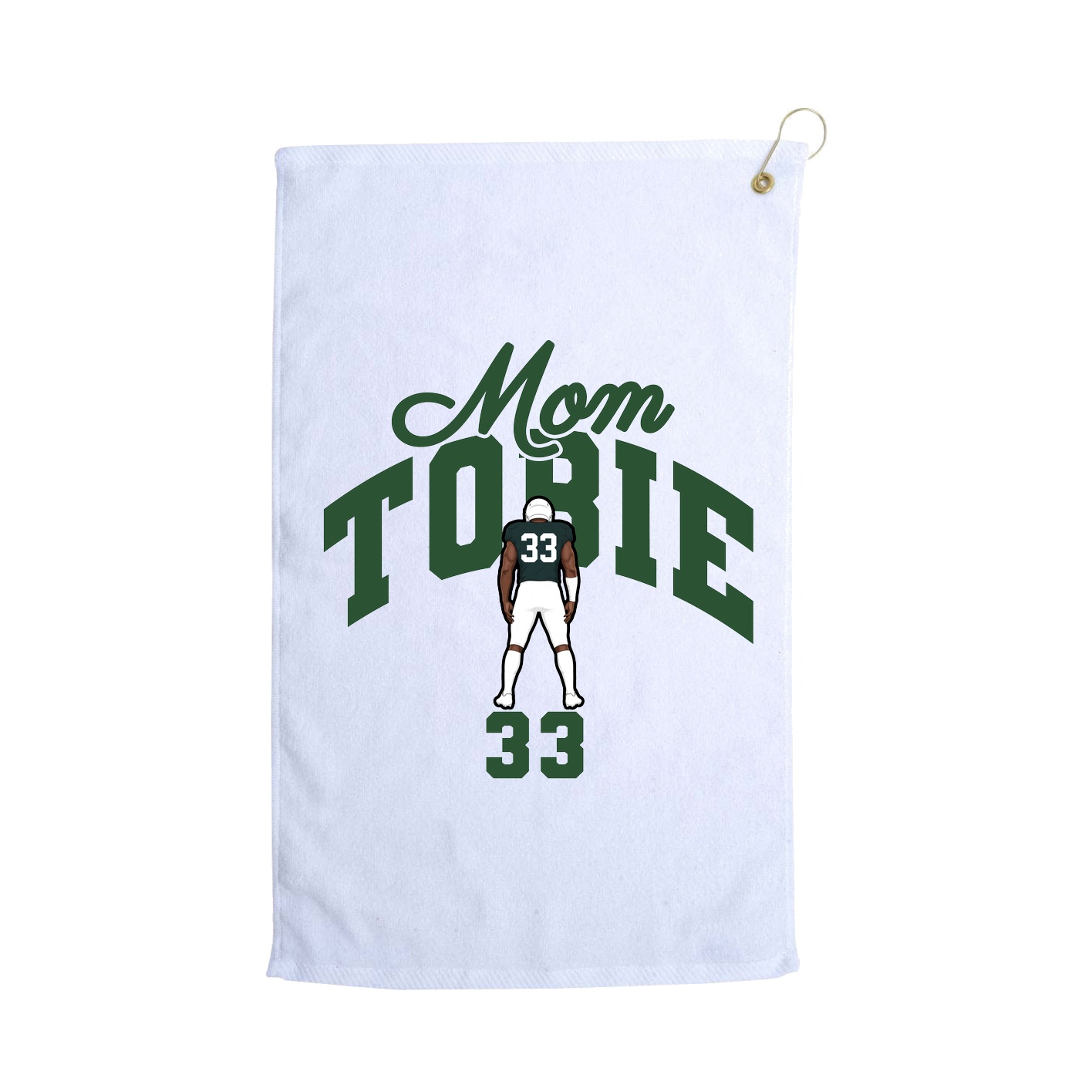 Golf Towel — Mothers Day Arch in White