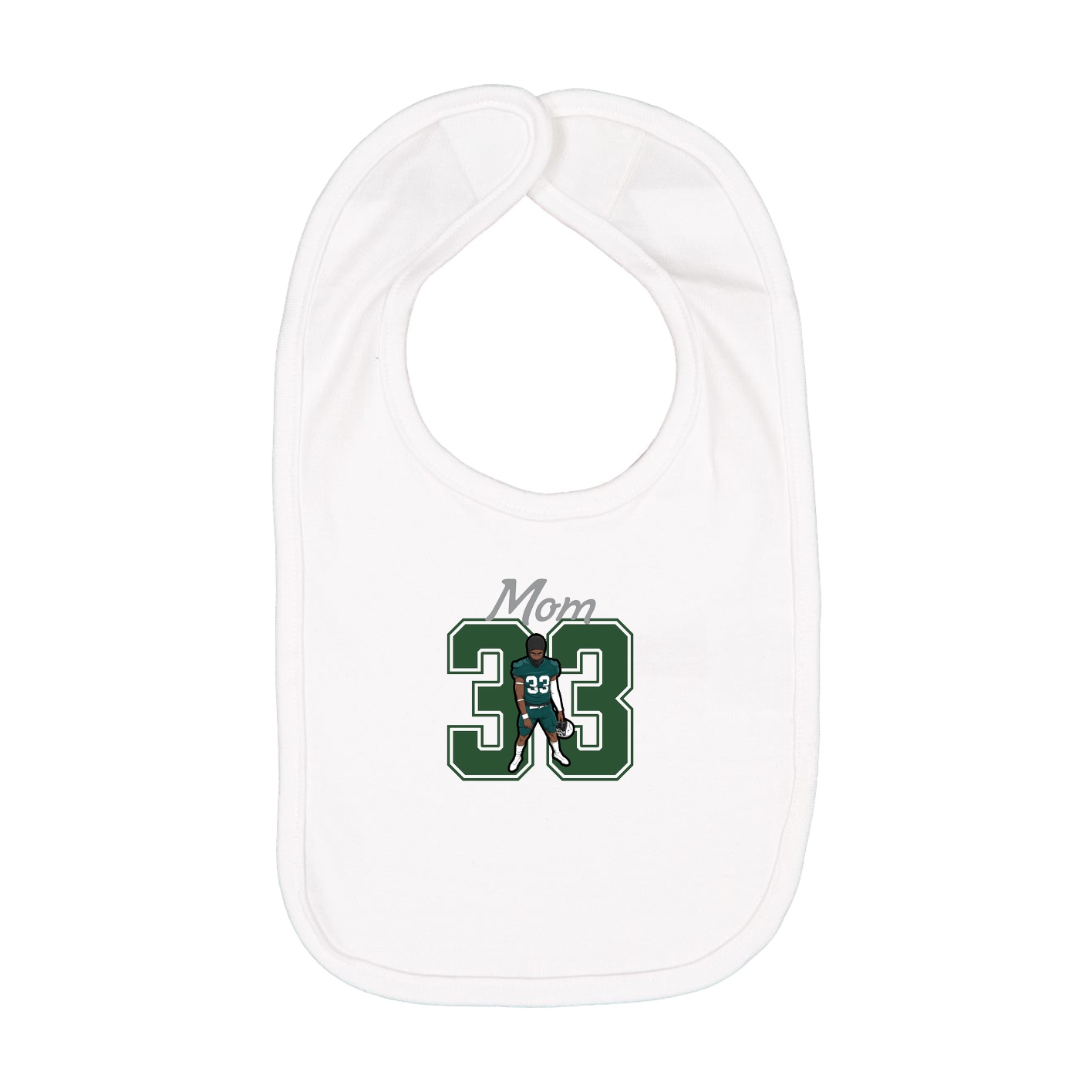 Infant Bib — Mothers Day Shirsey in White