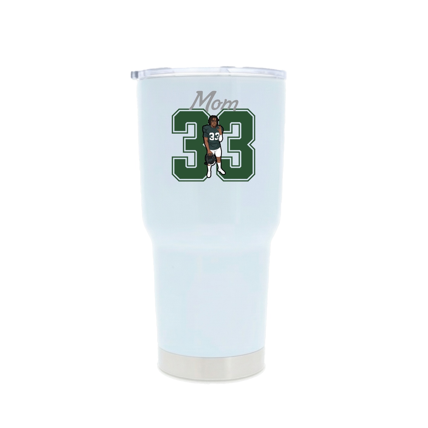 30oz Stainless Steel Tumbler — Mothers Day Shirsey in White