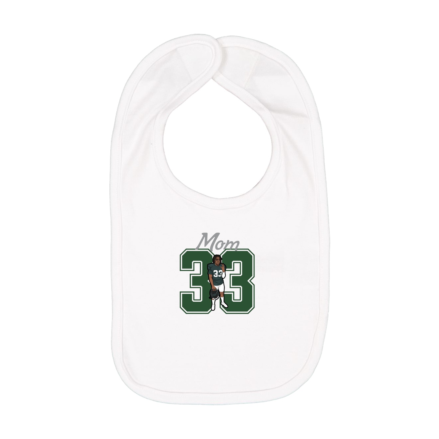 Infant Bib — Mothers Day Shirsey in White