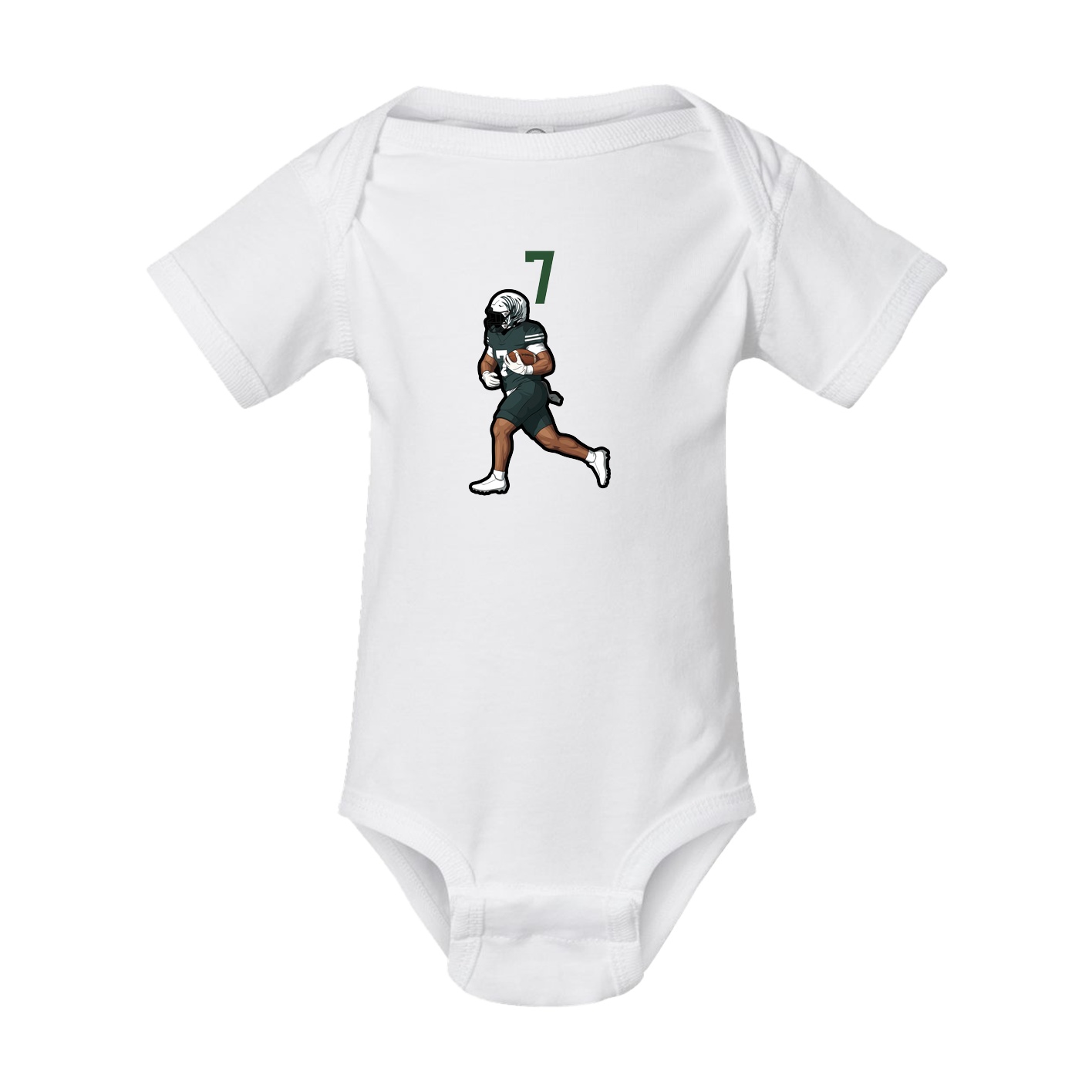 Baby Onesie — Number Top in White