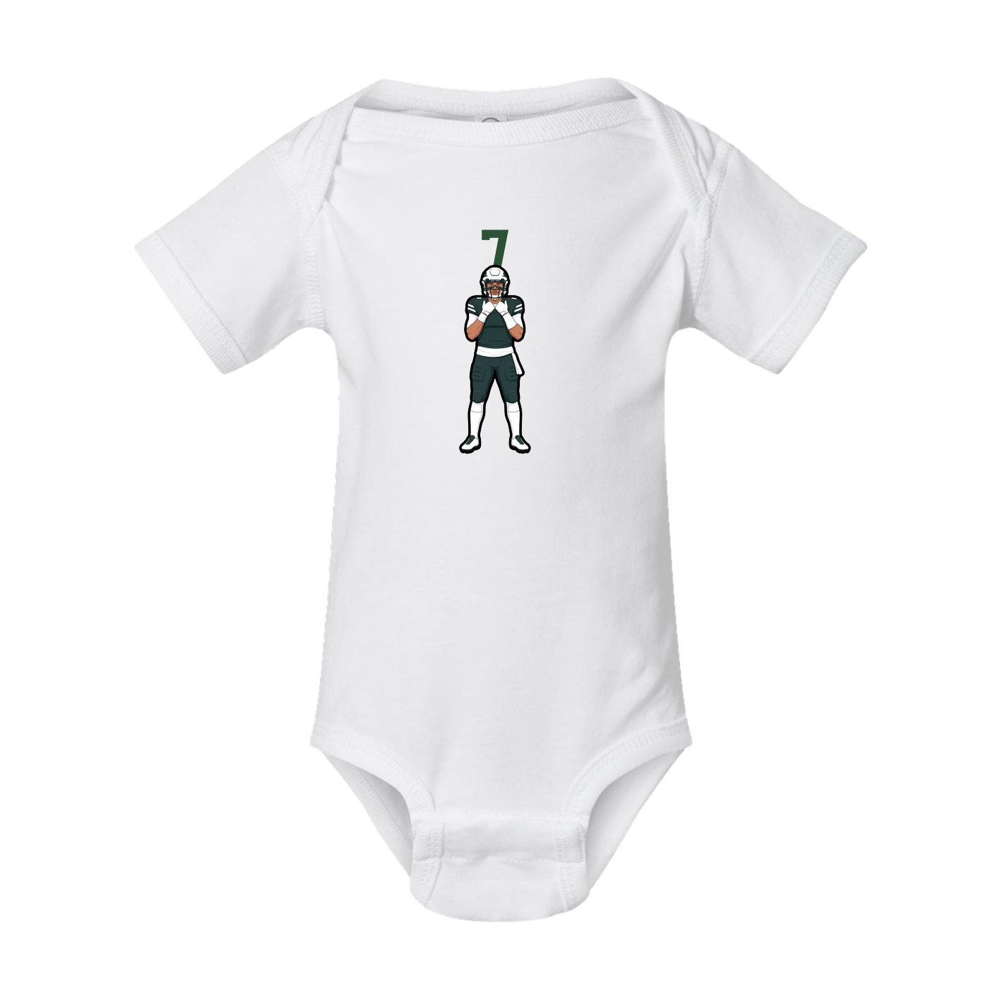 Baby Onesie — Number Top in White