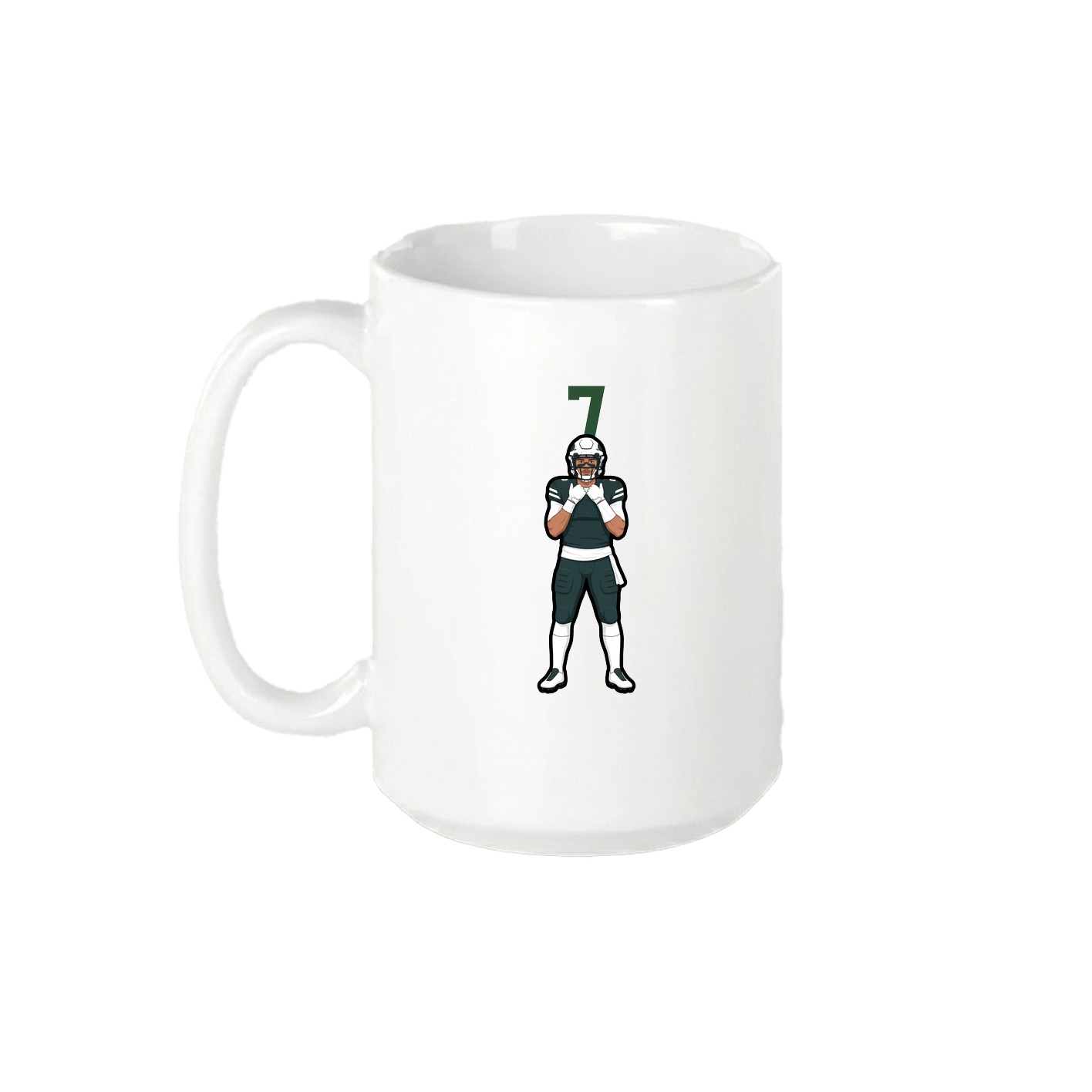 15oz Coffee Mug — Number Top in White