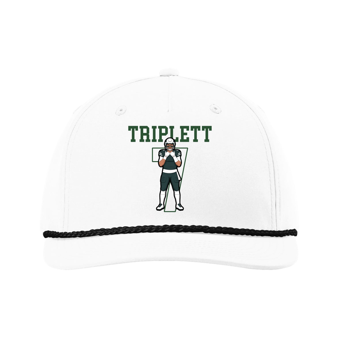 Five-Panel Classic Rope Cap — Shirsey in White