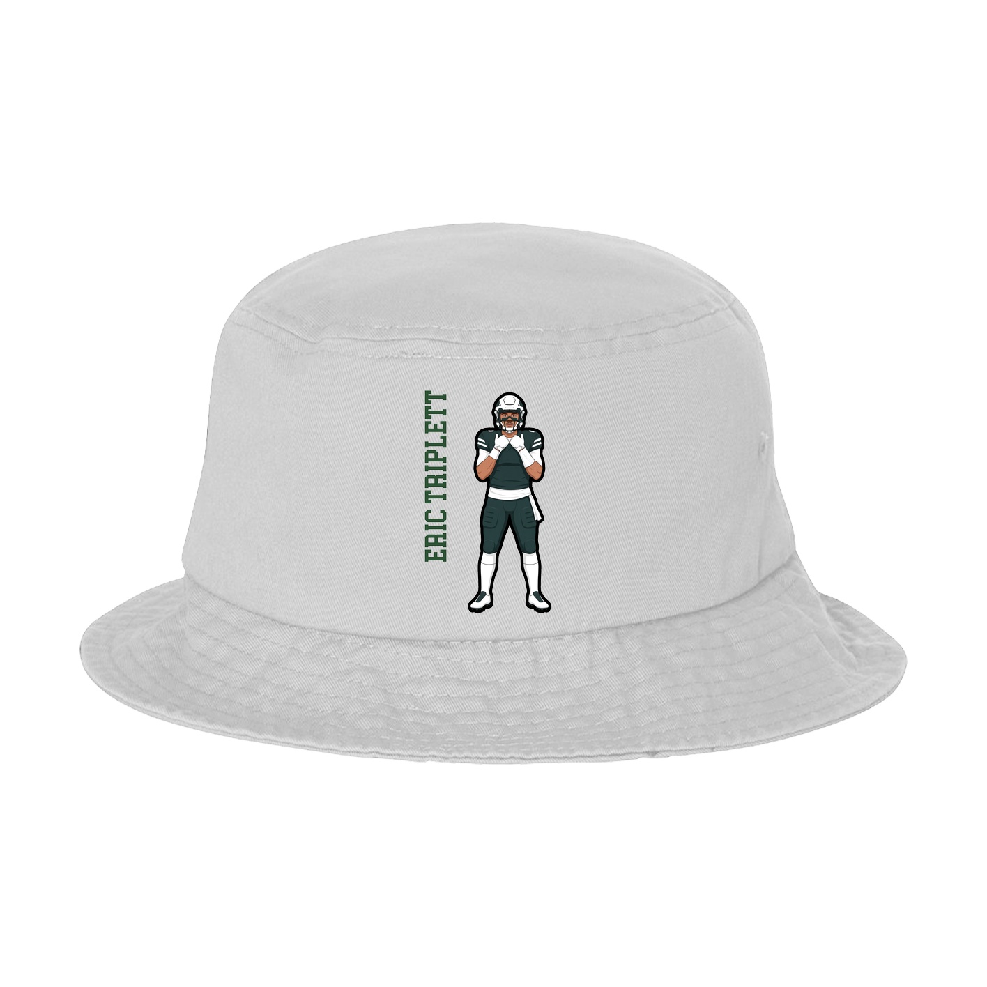 Bucket Cap — Name Vertical in White