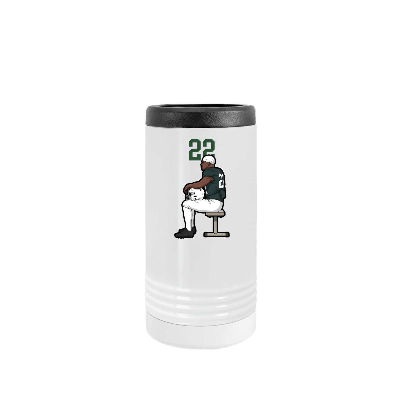 Slim Beverage Holder — Number Top in White