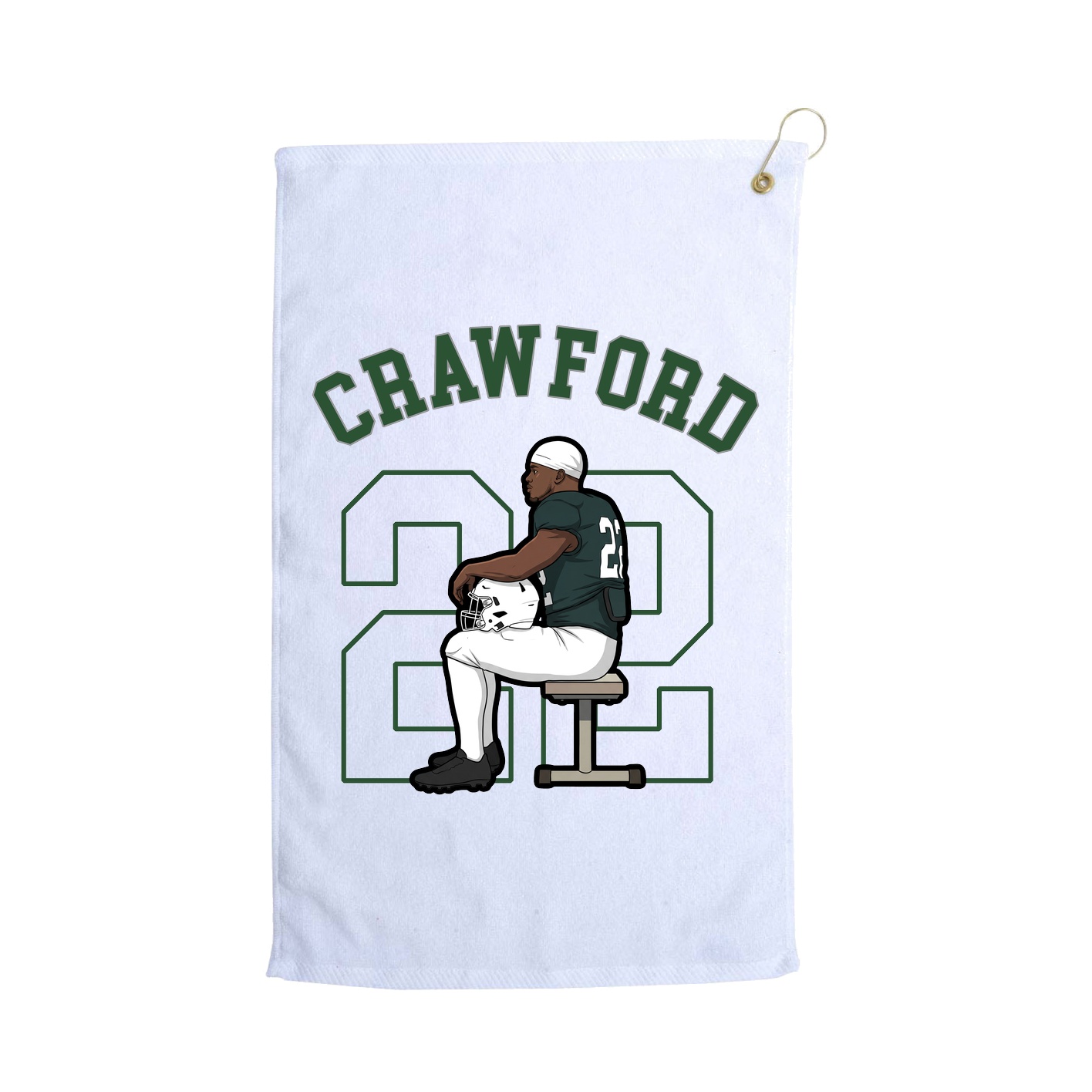 Golf Towel — Shirsey Arch in White