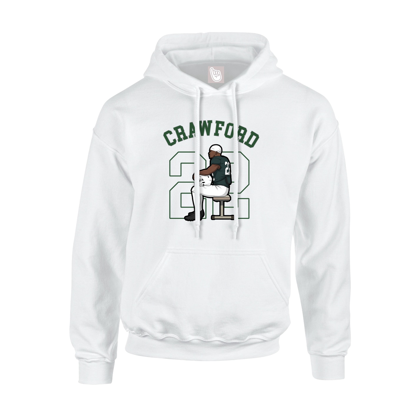 Youth Hoodie — Shirsey Arch in White