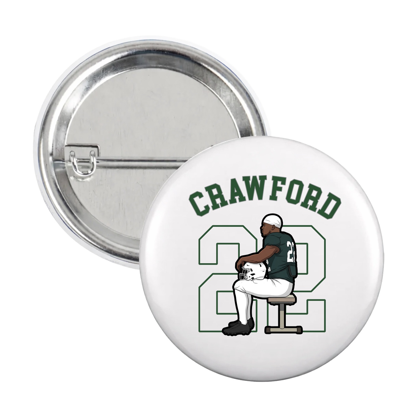 Game Day Button — Shirsey Arch in White