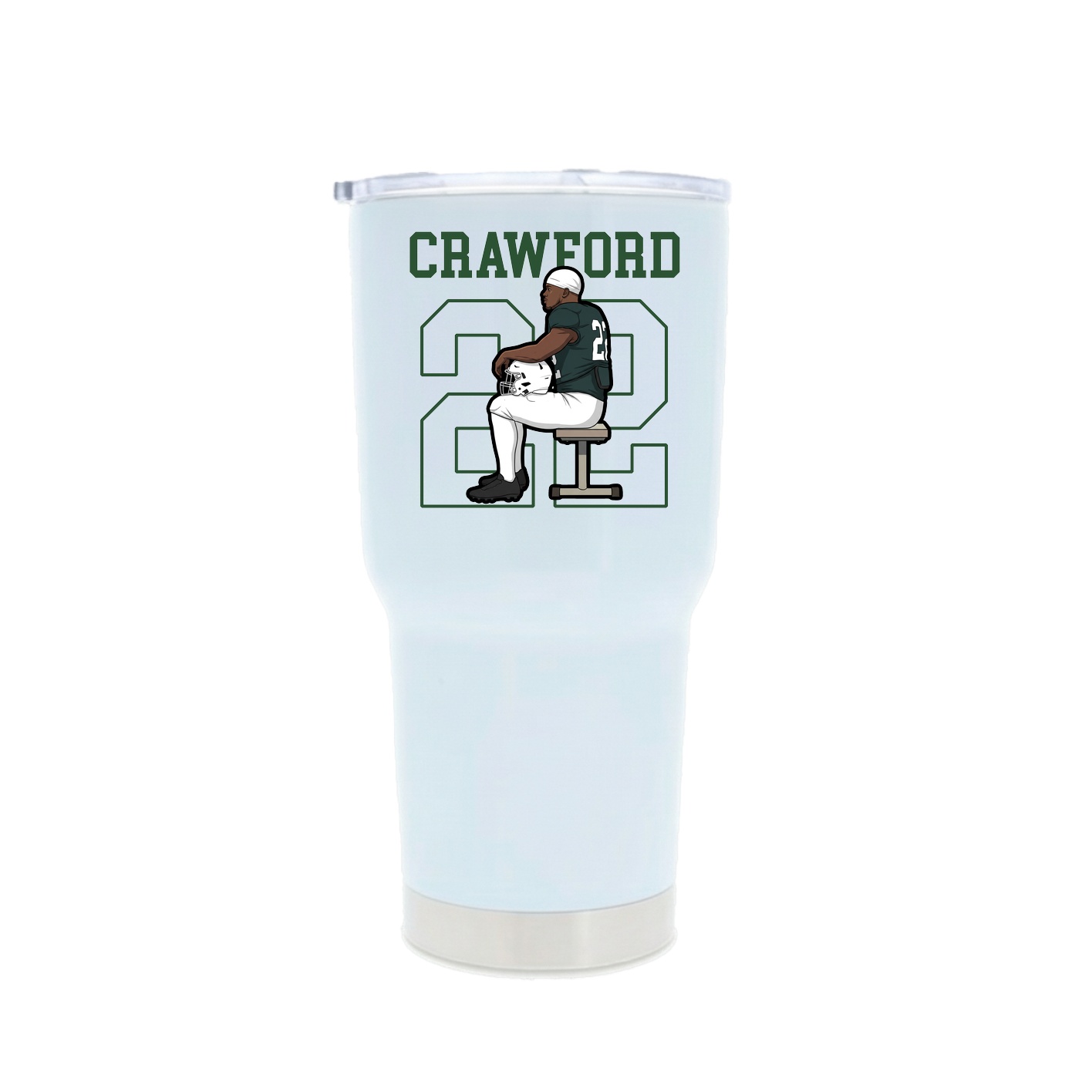 30oz Stainless Steel Tumbler — Shirsey in White