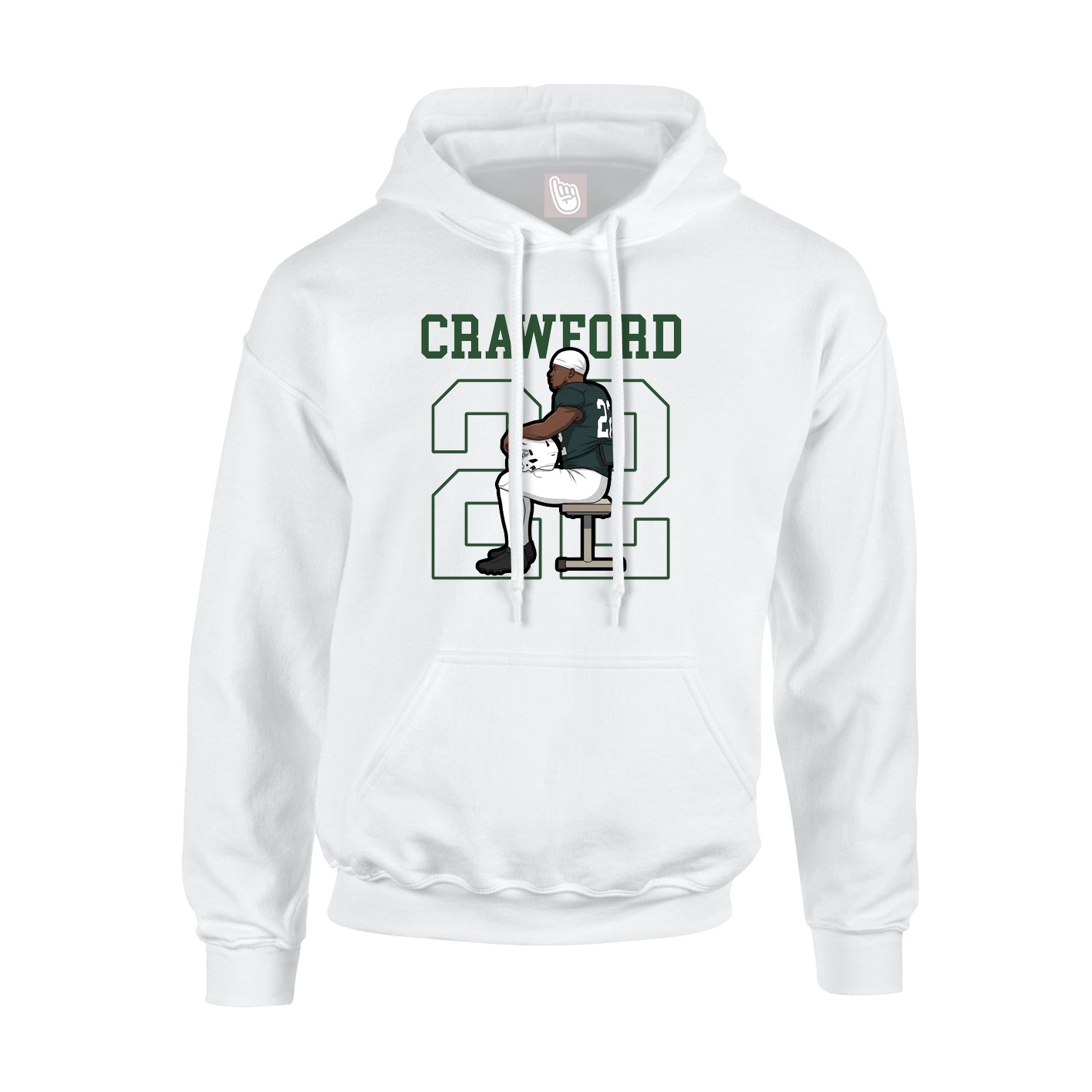 Hoodie — Shirsey in White