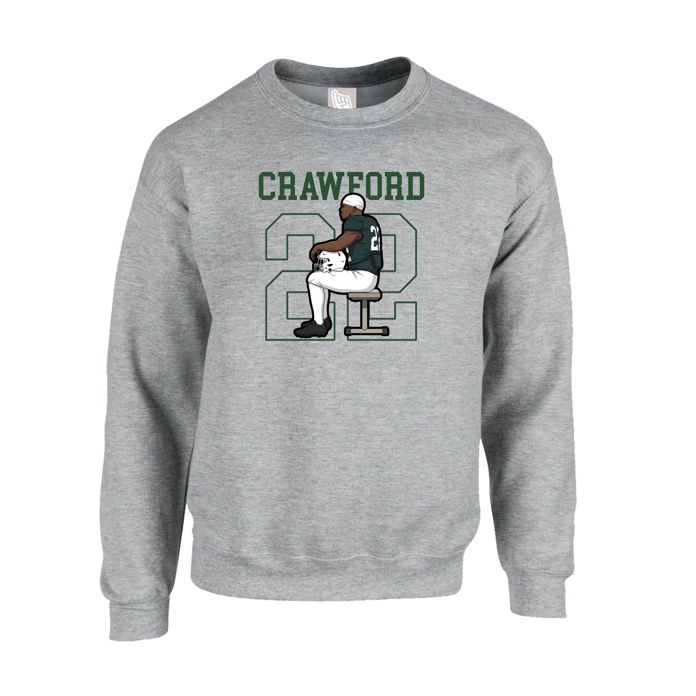 Fleece Crew — Shirsey in Grey