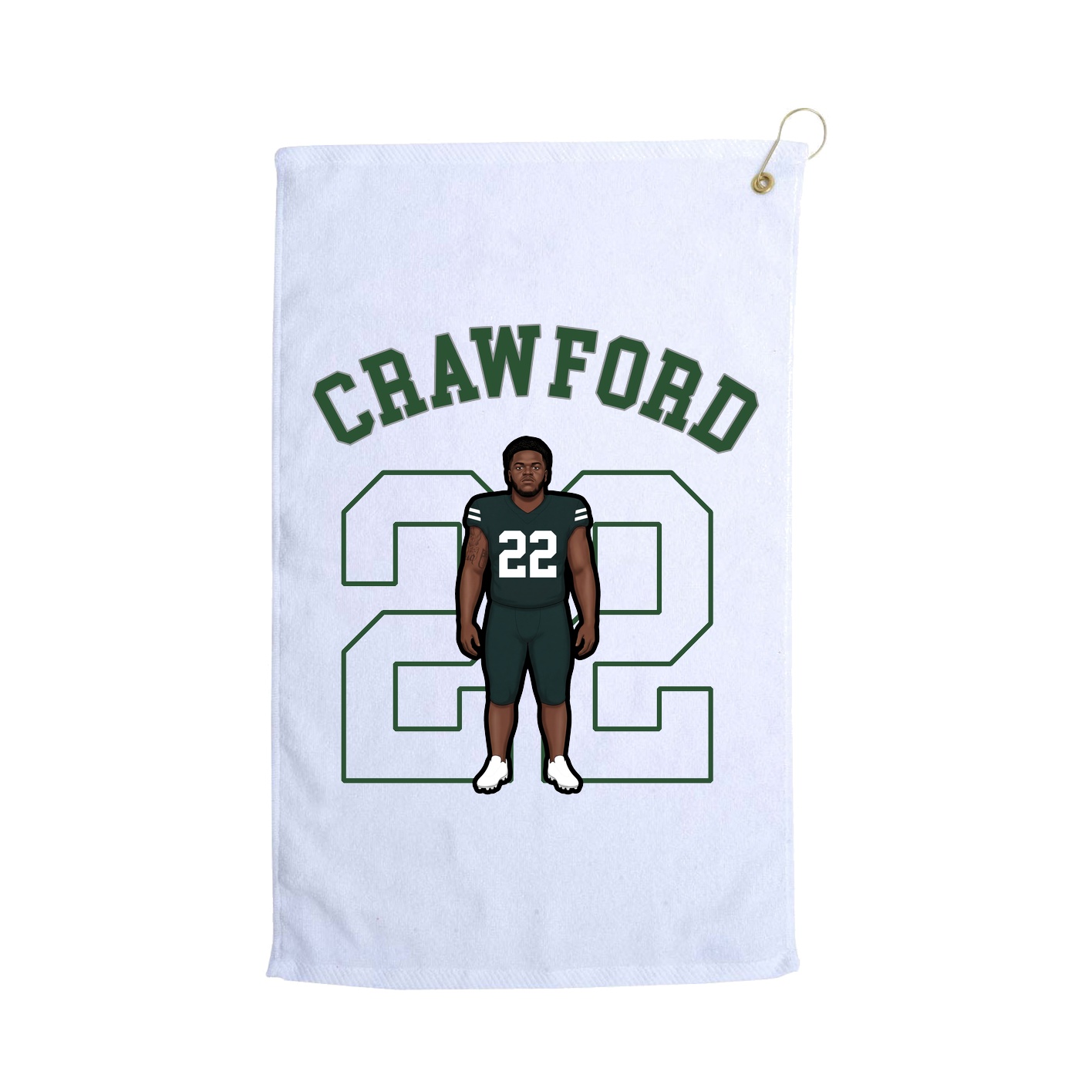 Golf Towel — Shirsey Arch in White
