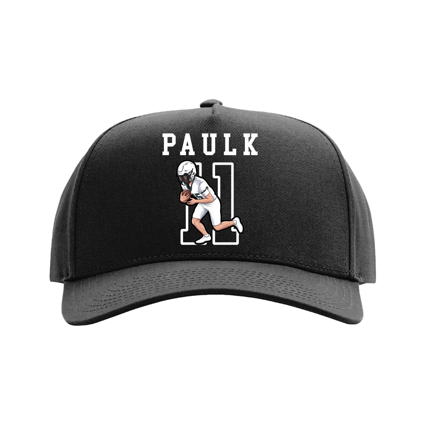 Full Fabric Five-Panel Champ Cap — Shirsey in Black