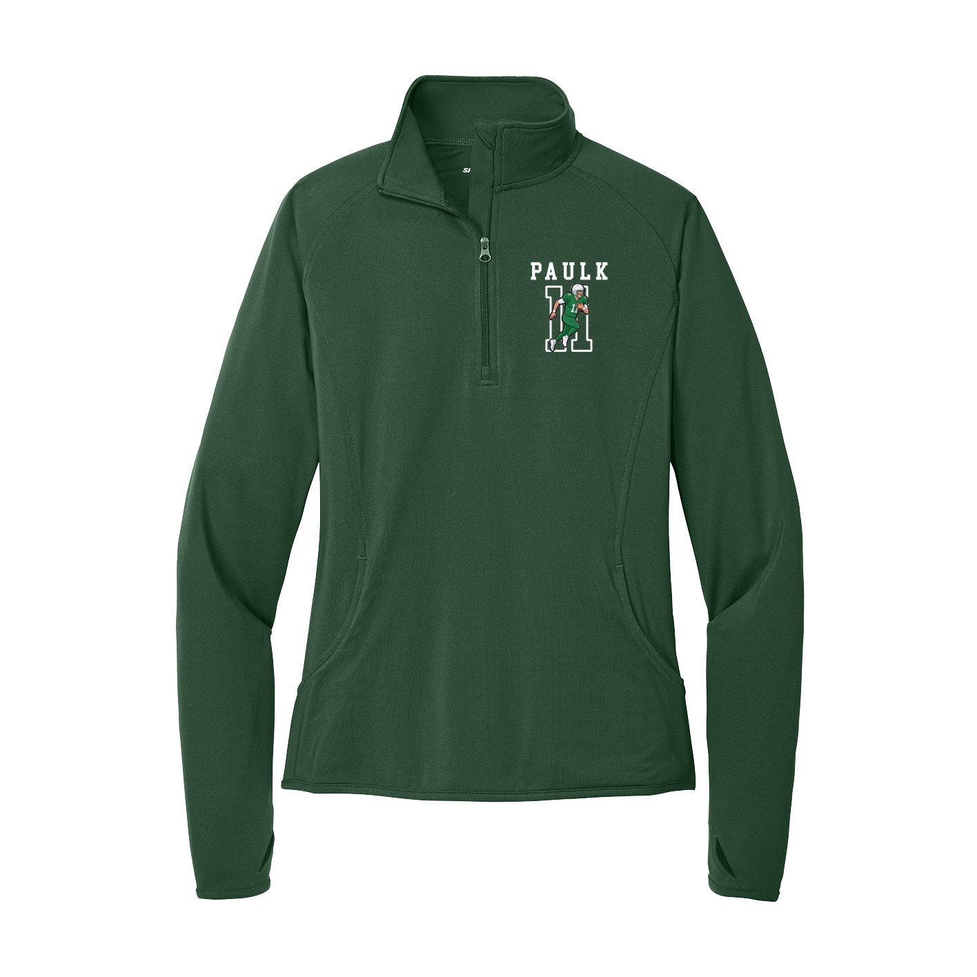 Women's Q-Zip Pullover — Shirsey in Green