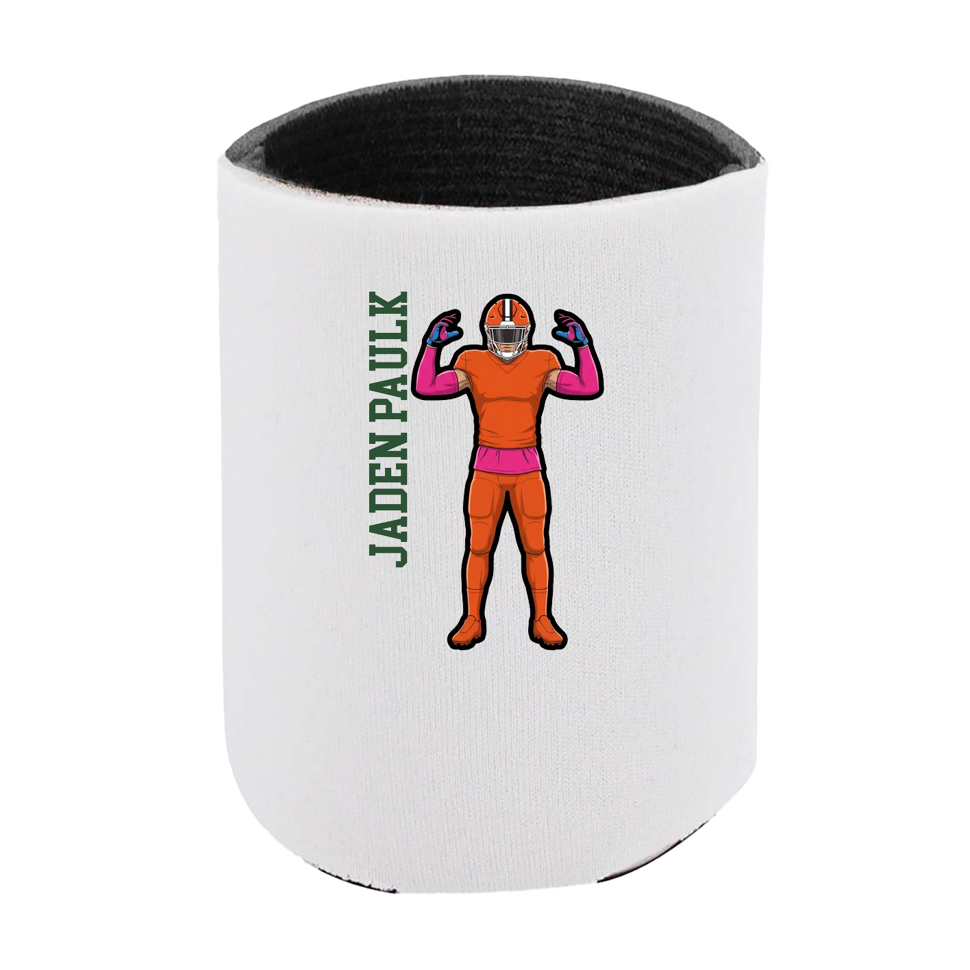 Can Holder — Name Vertical in White