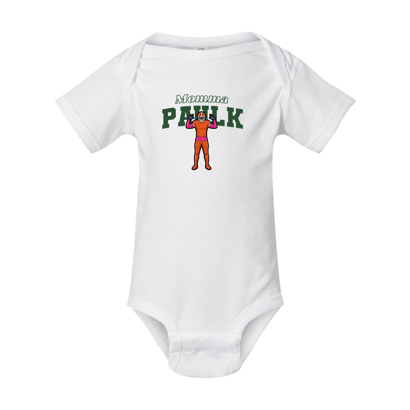 Baby Onesie — Mothers Day Block in White