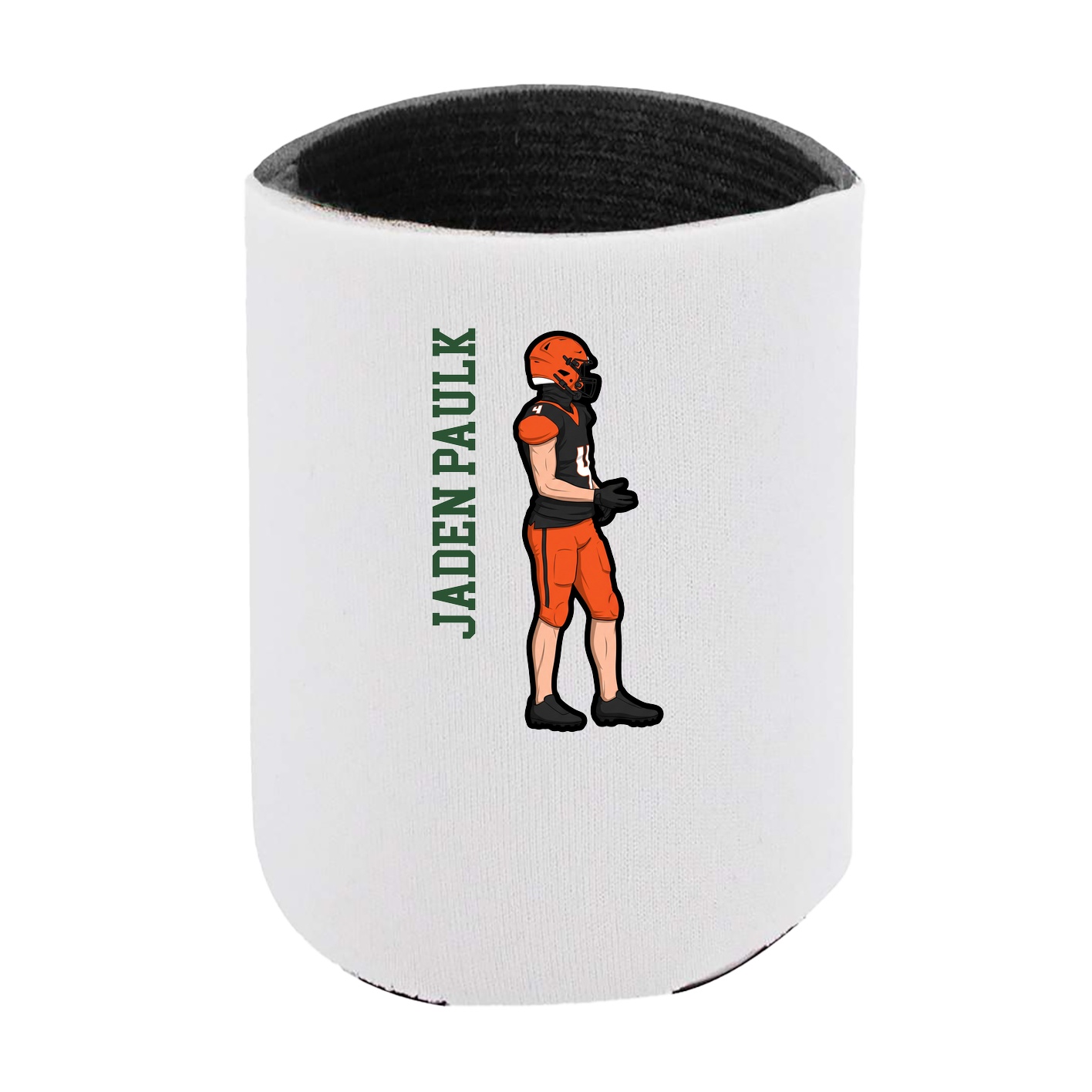 Can Holder — Name Vertical in White