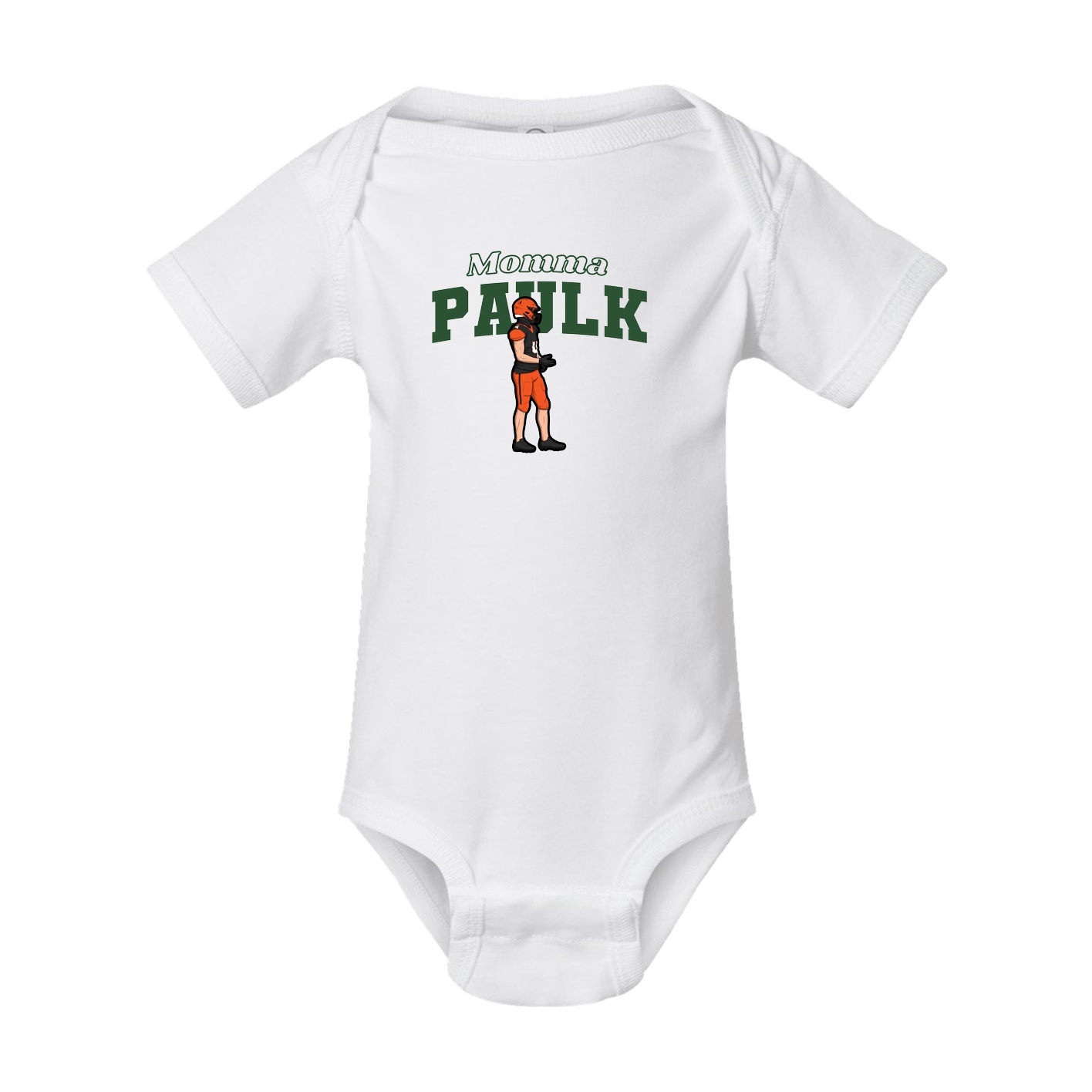 Baby Onesie — Mothers Day Block in White
