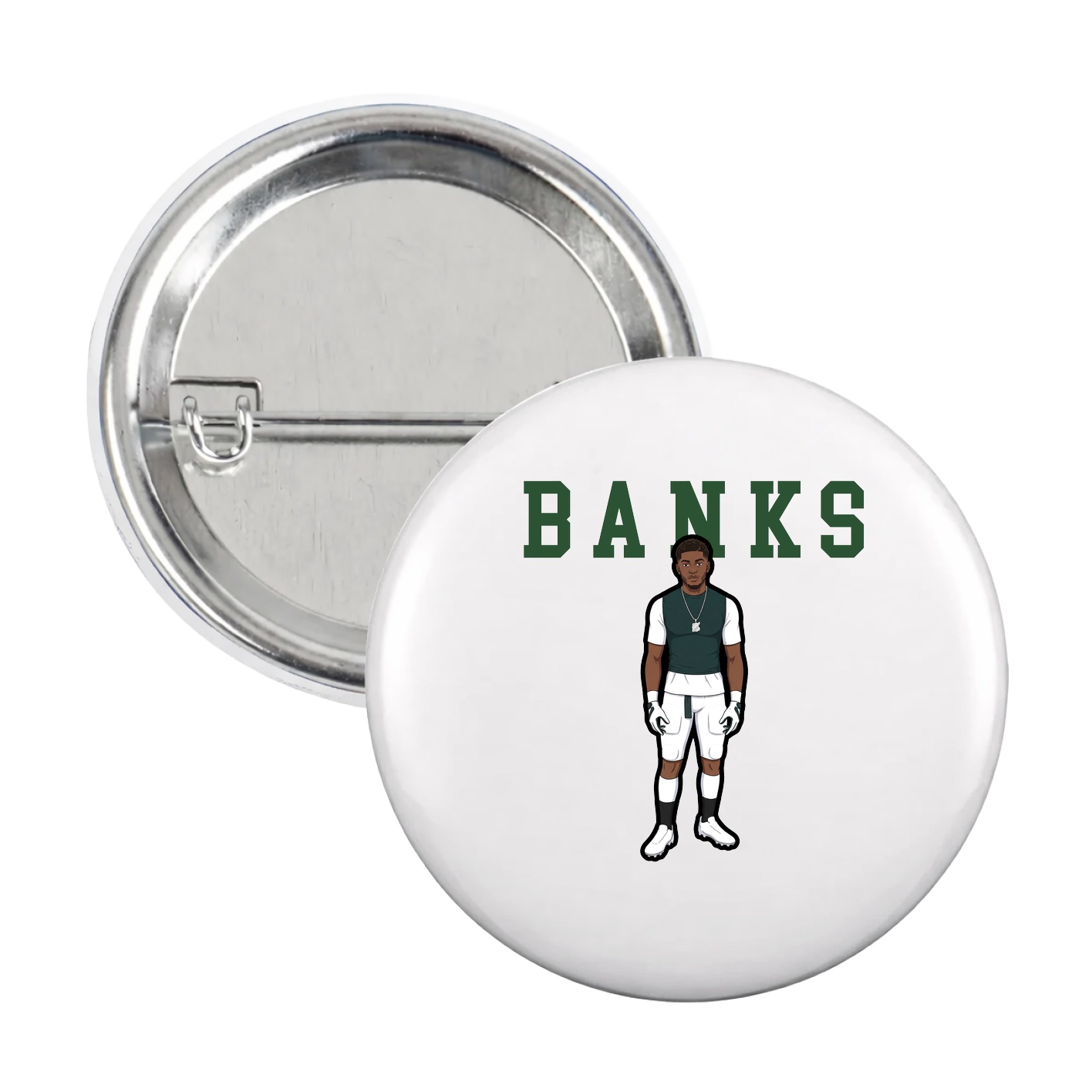 Game Day Button — Shirsey in White