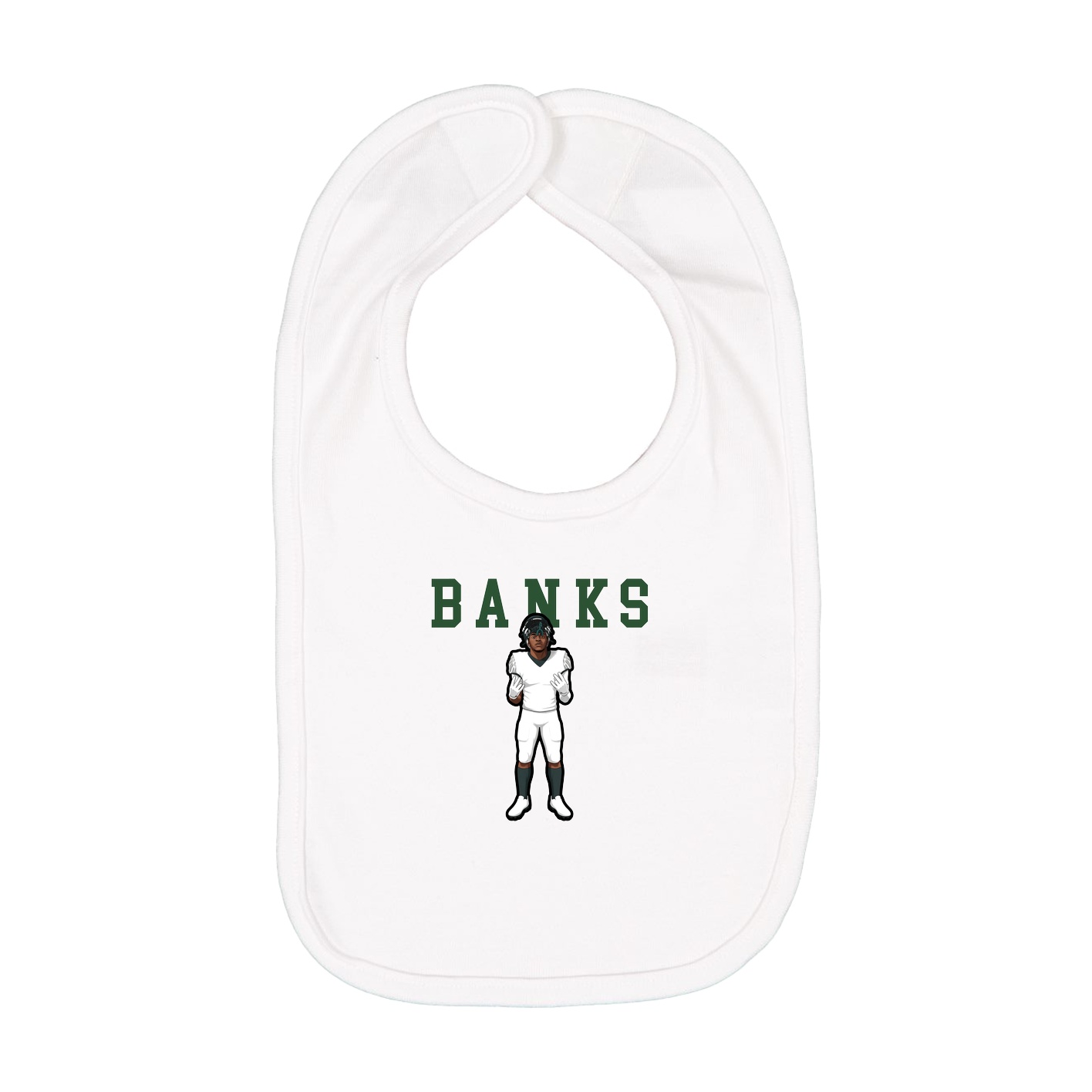 Infant Bib — Shirsey in White
