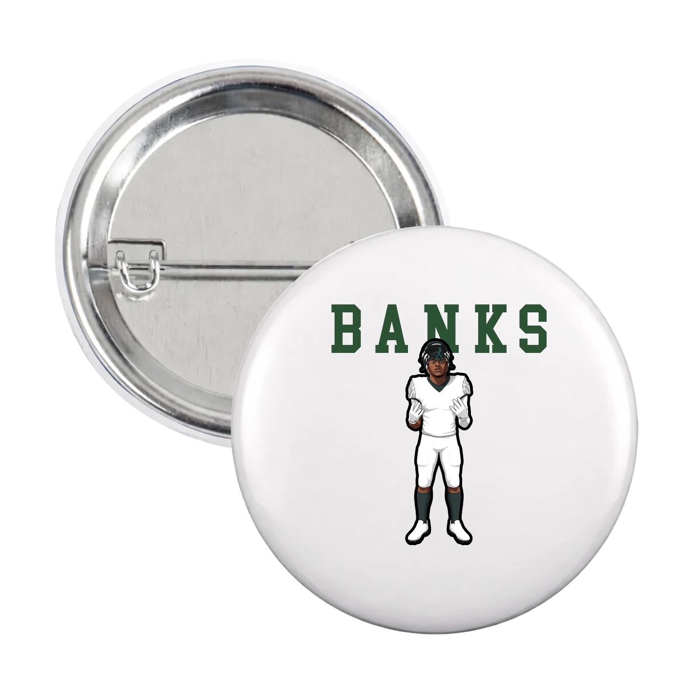 Game Day Button — Shirsey in White