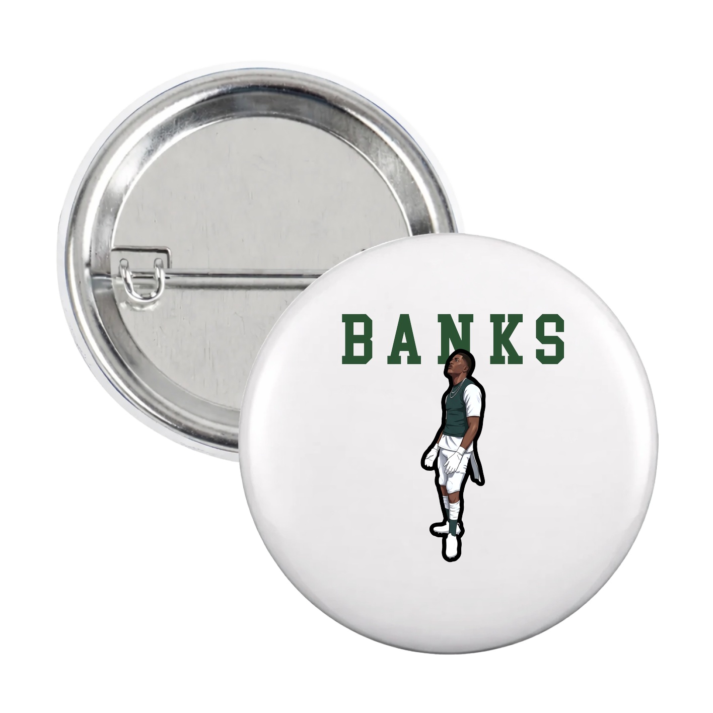 Game Day Button — Shirsey in White