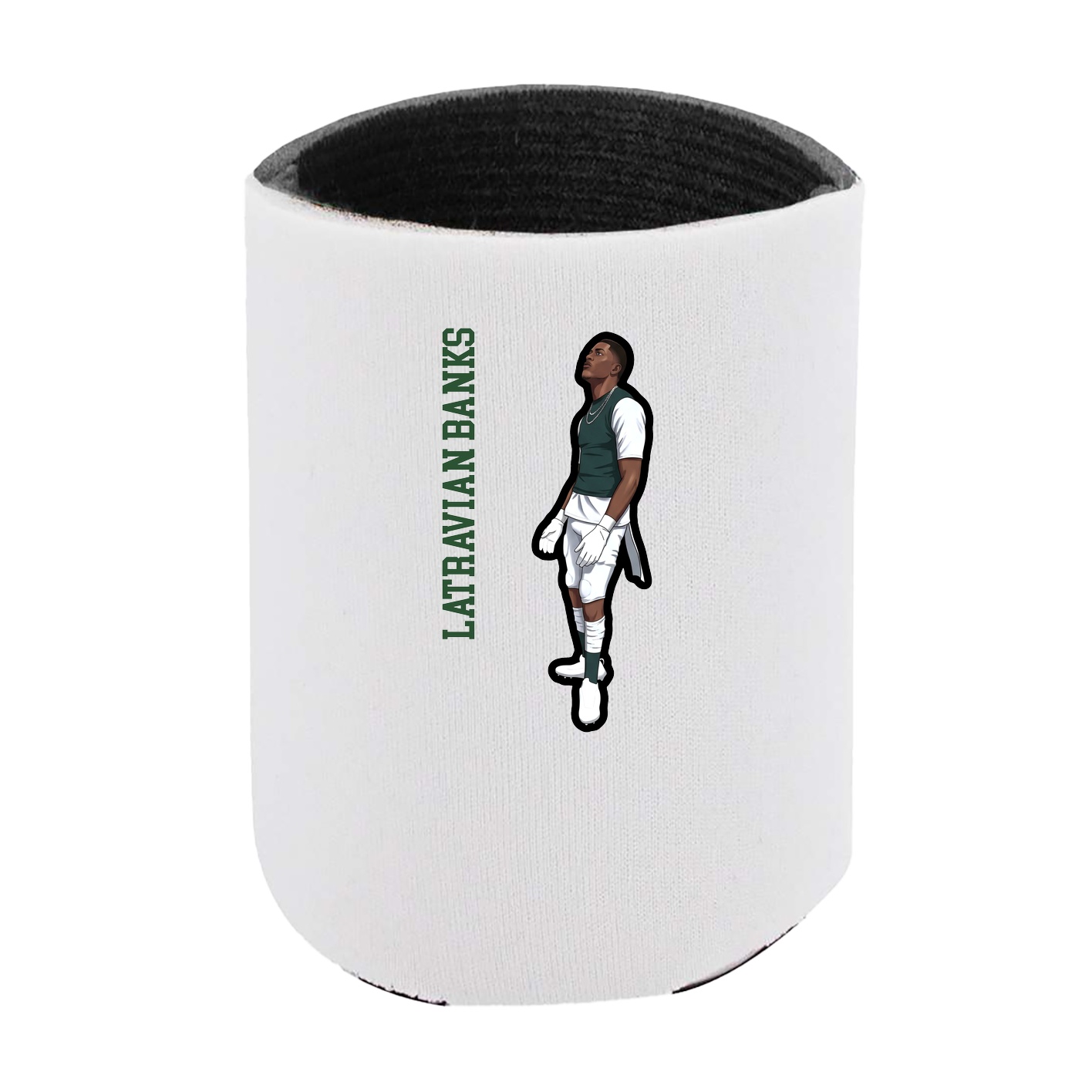 Can Holder — Name Vertical in White