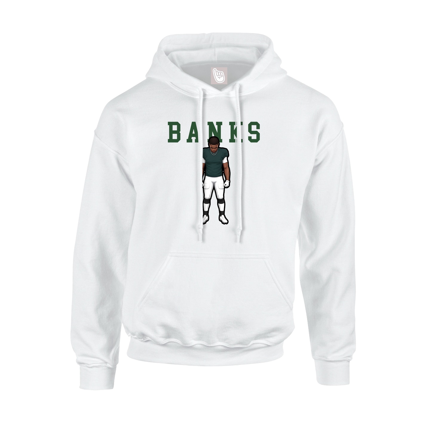 Hoodie — Shirsey in White