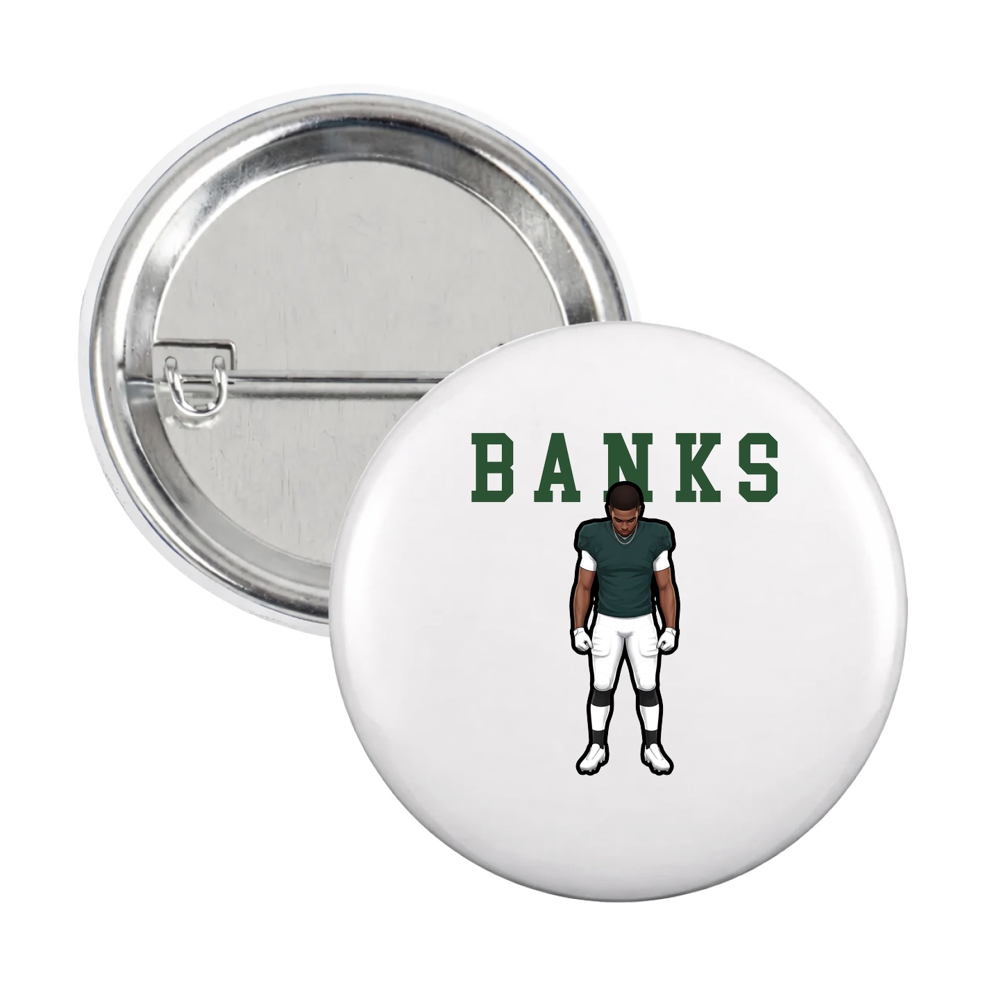 Game Day Button — Shirsey in White