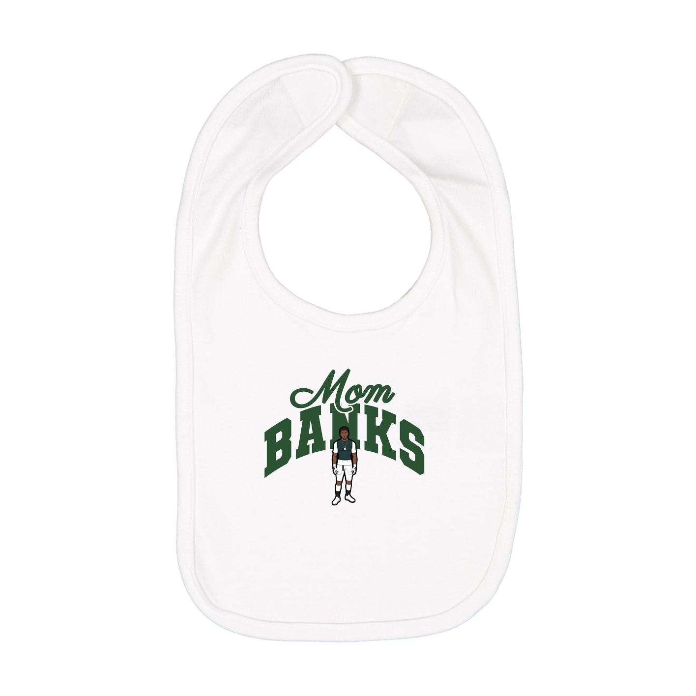 Infant Bib — Mothers Day Arch in White
