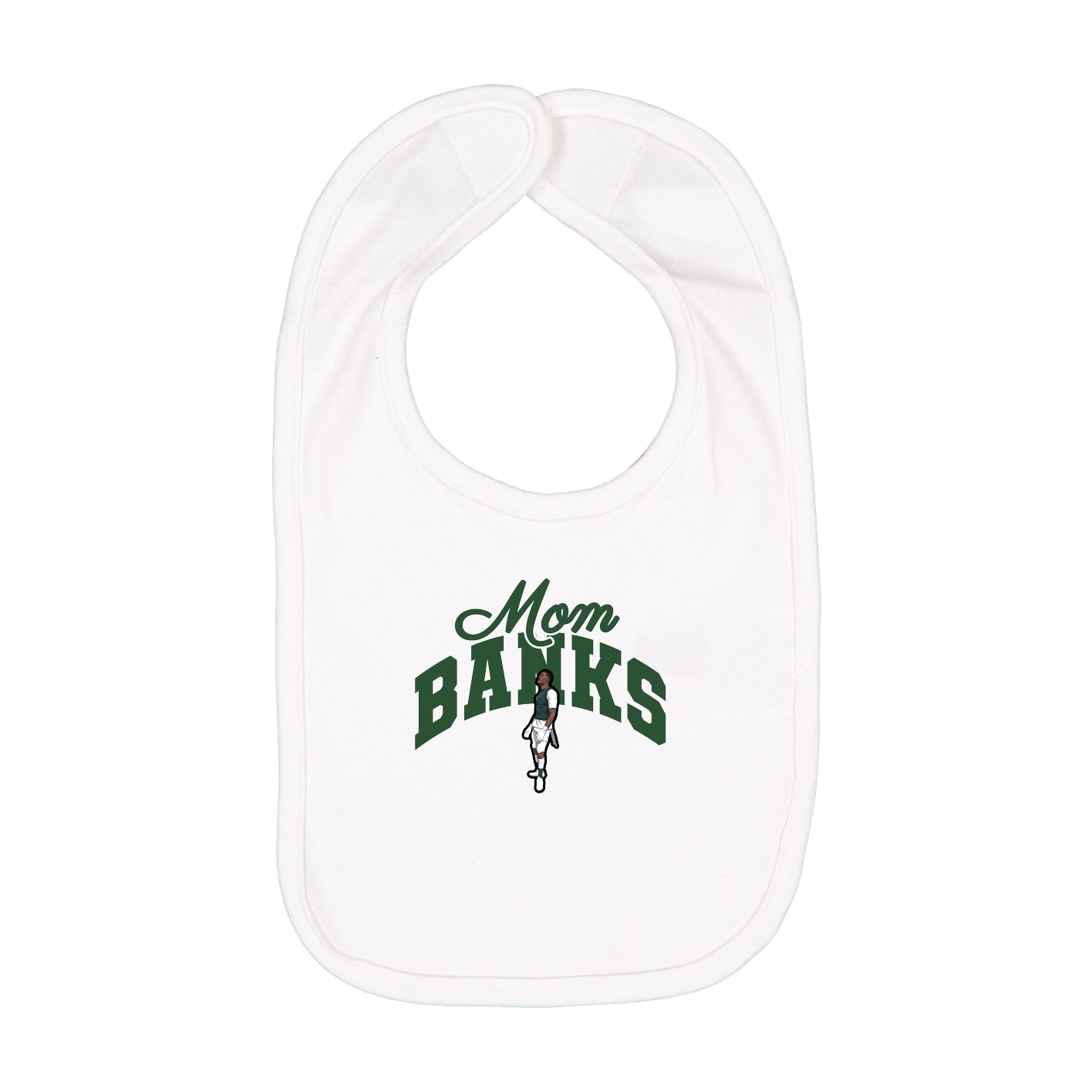 Infant Bib — Mothers Day Arch in White