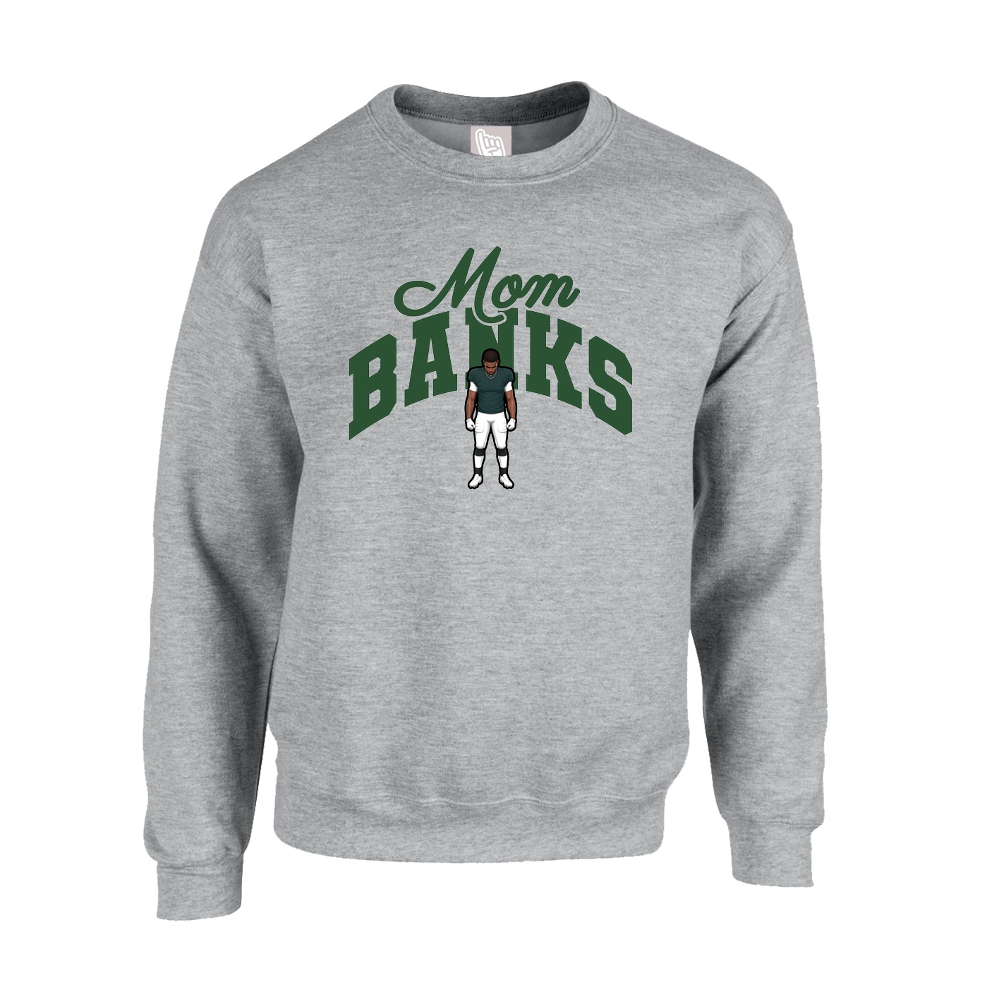 Fleece Crew — Mothers Day Arch in Grey