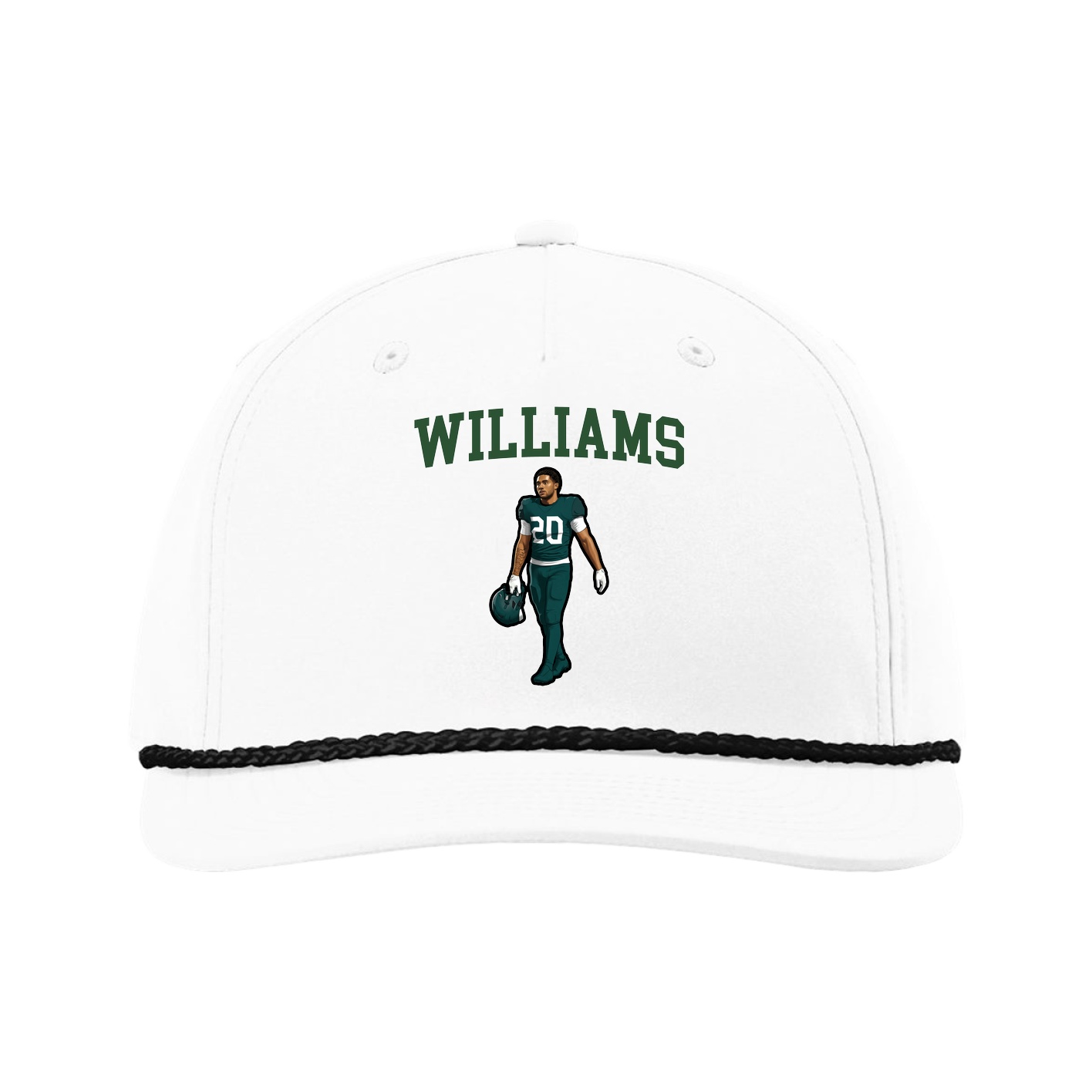Five-Panel Classic Rope Cap — Shirsey in White