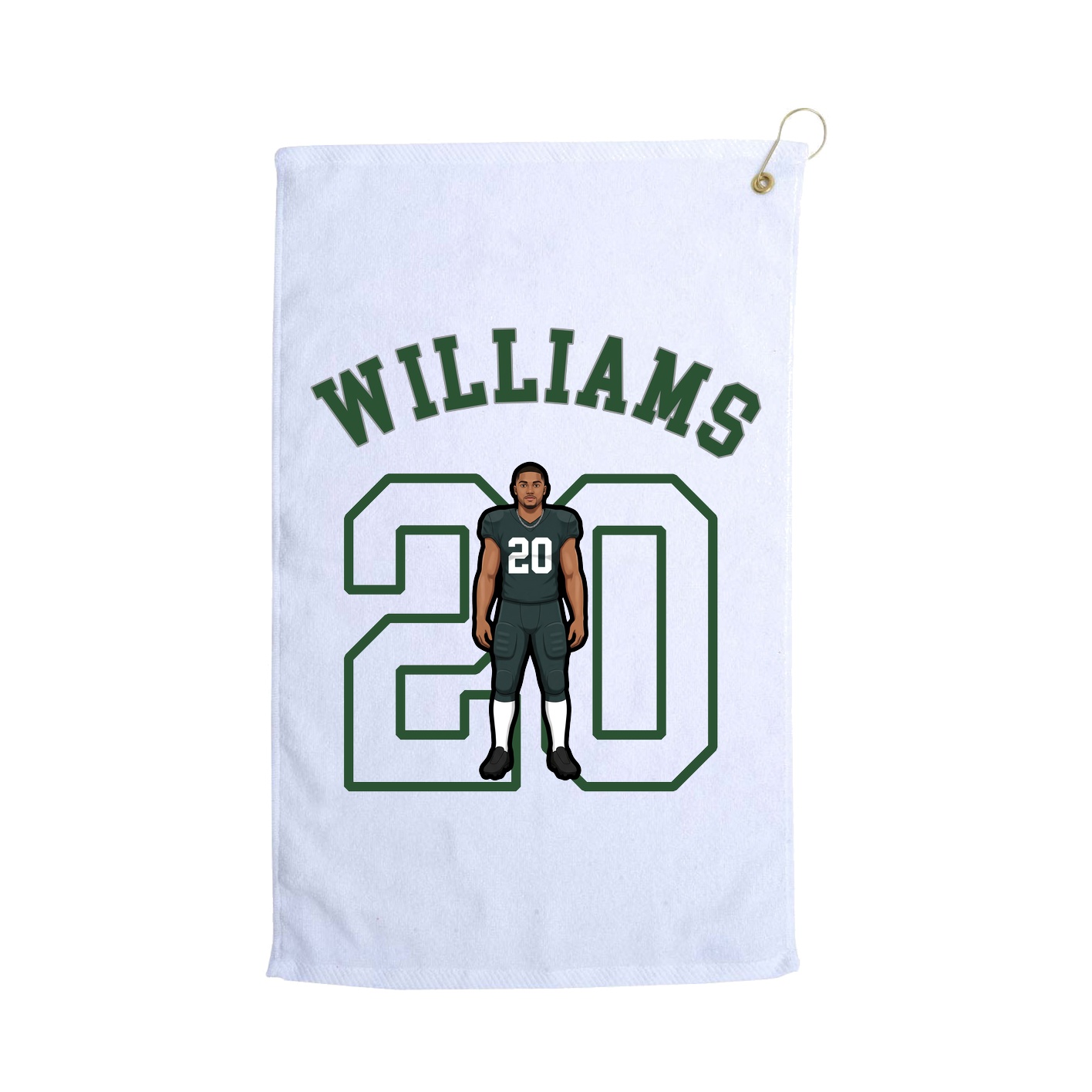 Golf Towel — Shirsey Arch in White