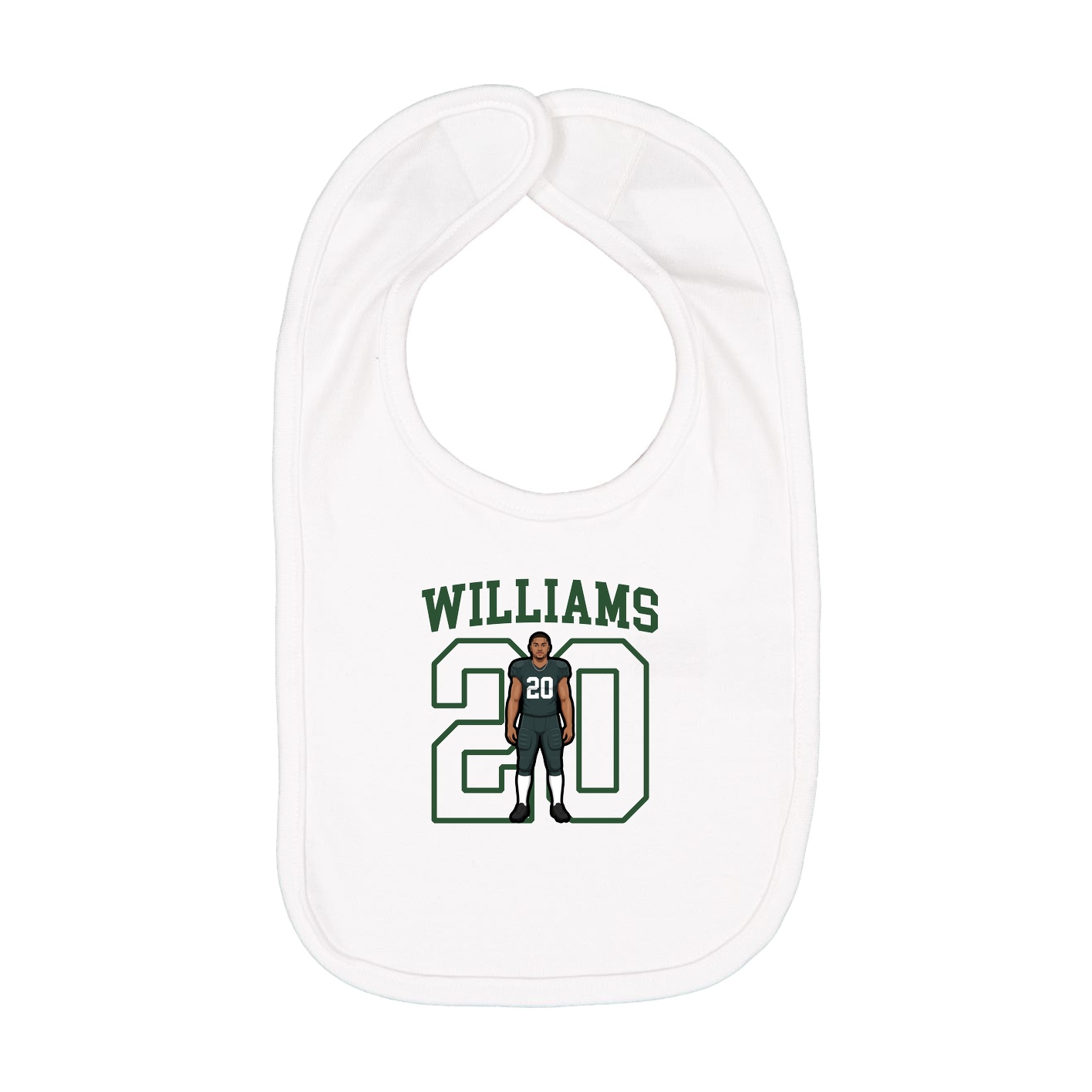 Infant Bib — Shirsey in White