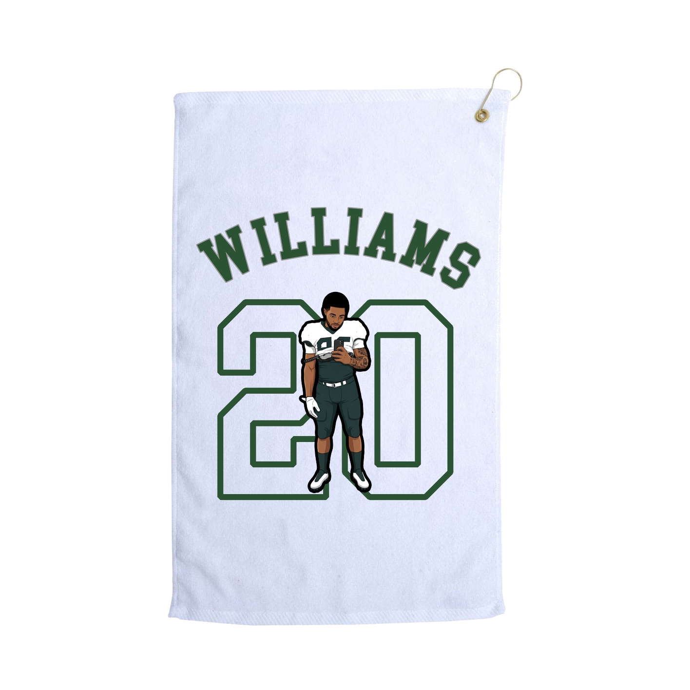 Golf Towel — Shirsey Arch in White