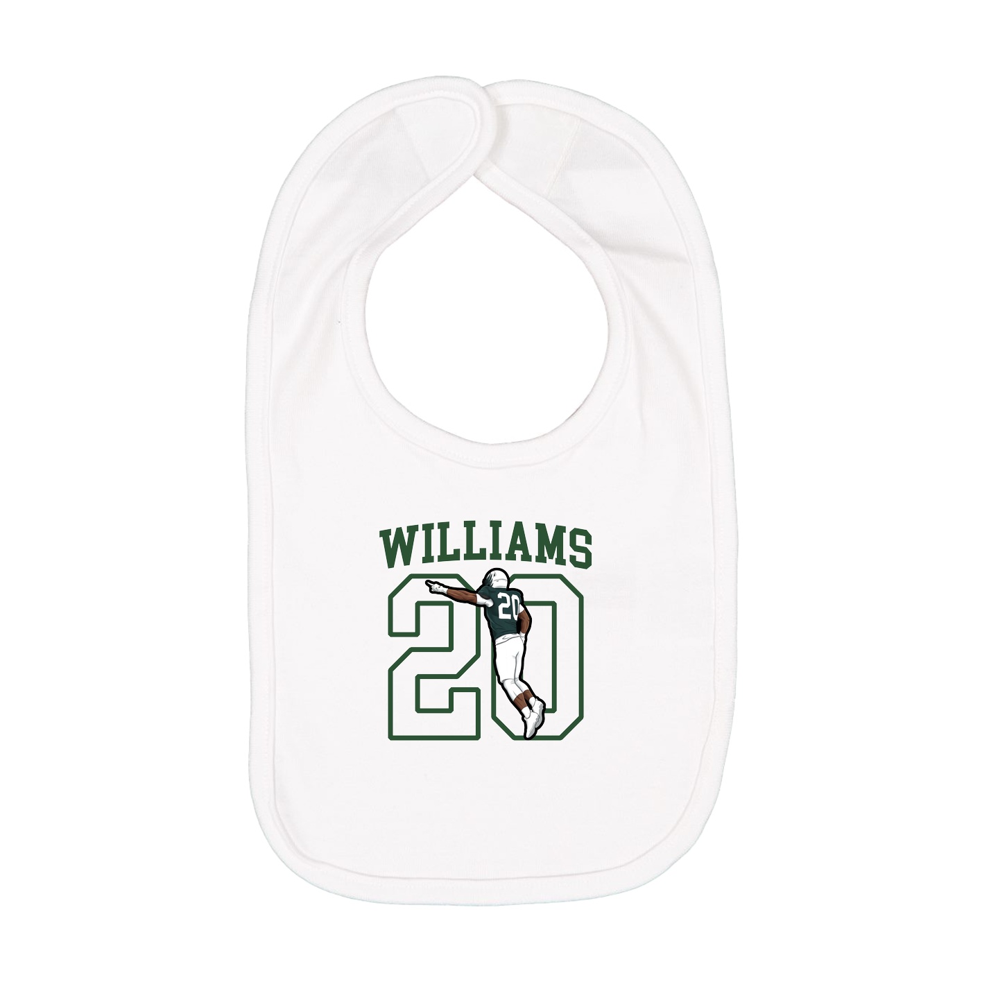 Infant Bib — Shirsey in White