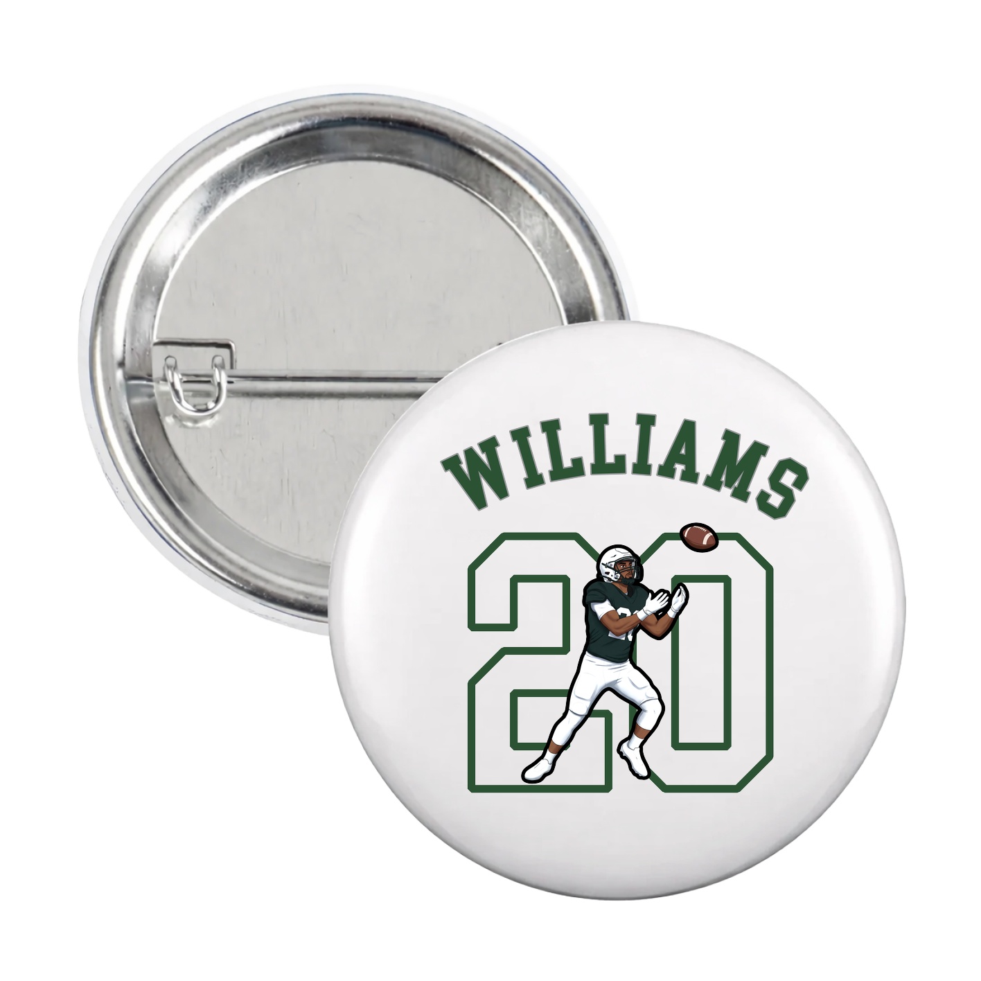 Game Day Button — Shirsey Arch in White