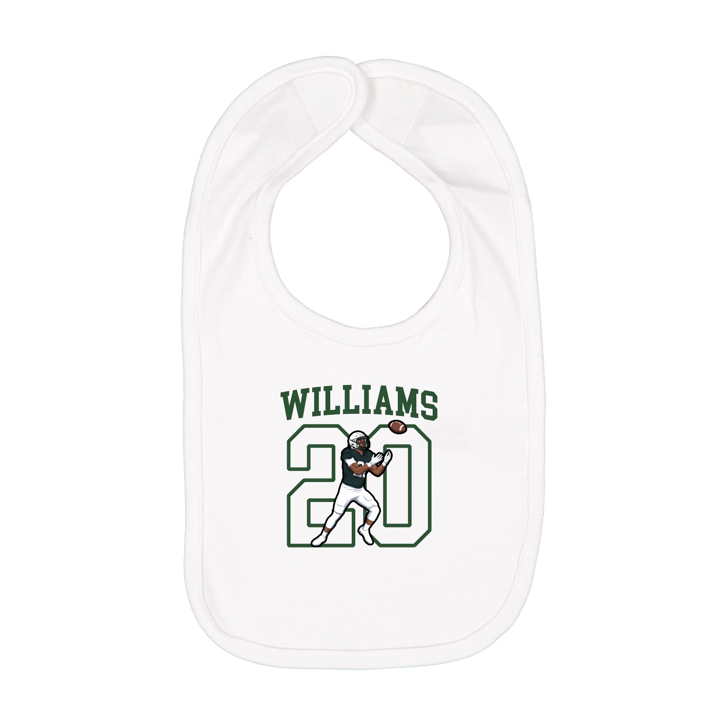 Infant Bib — Shirsey in White