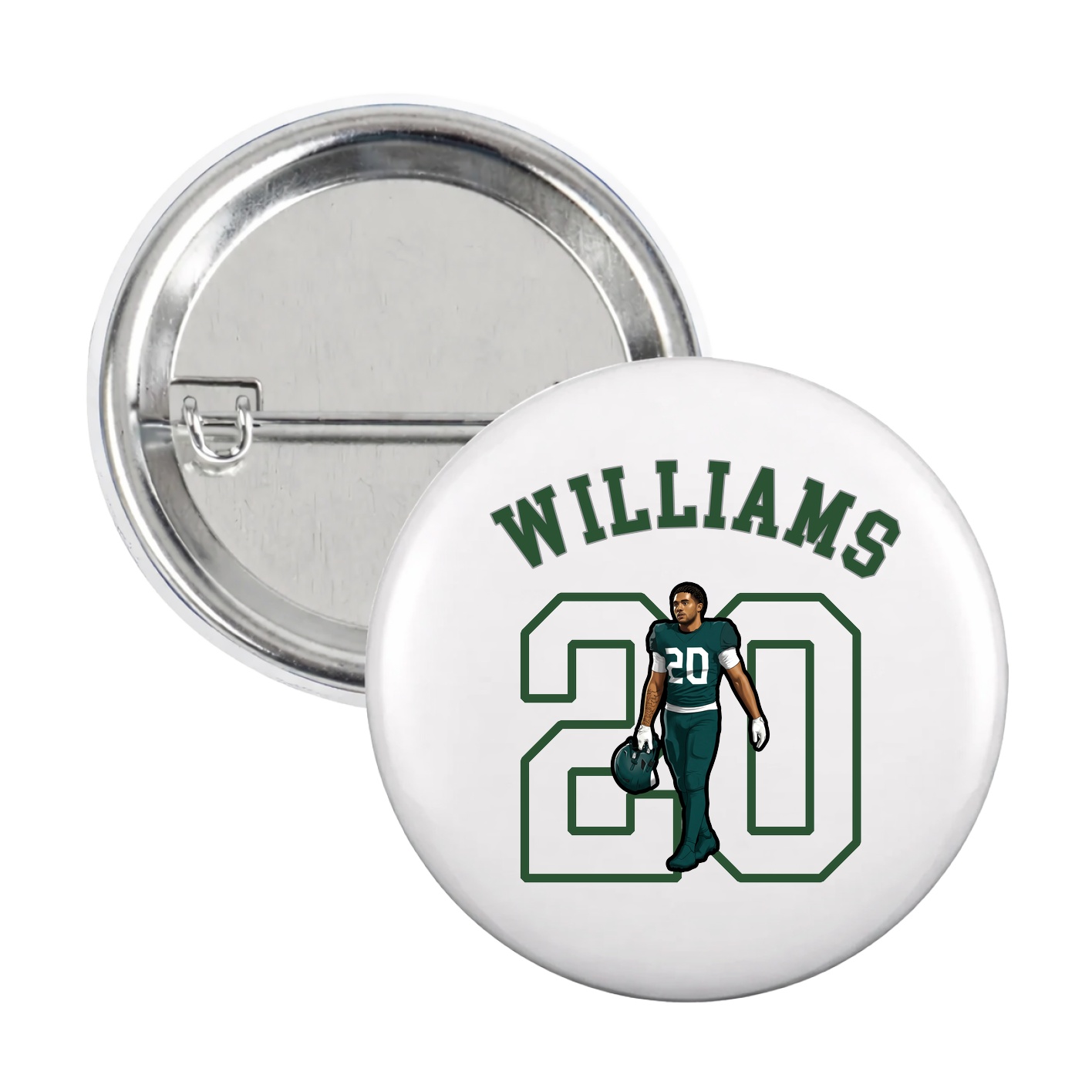 Game Day Button — Shirsey Arch in White