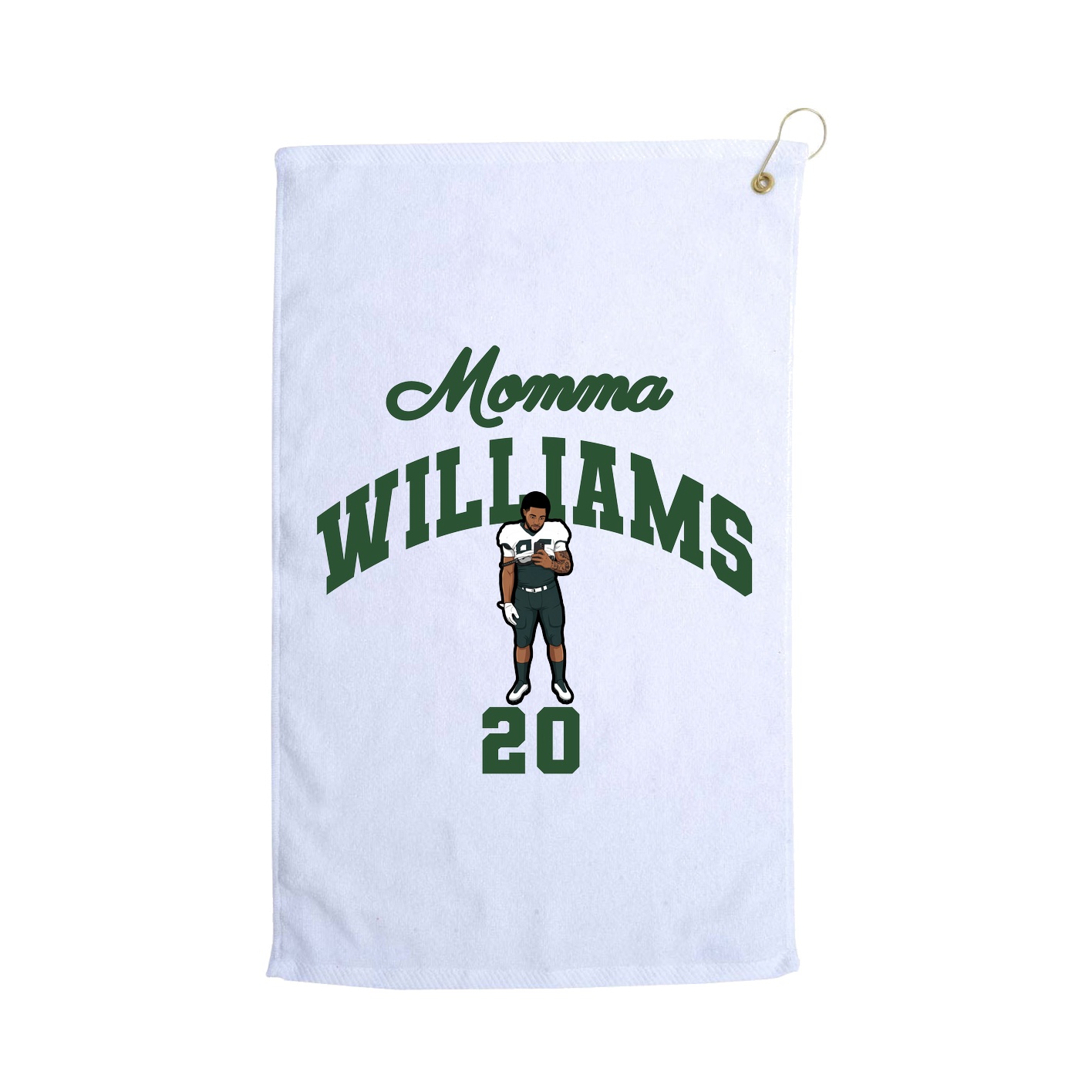 Golf Towel — Mothers Day Arch in White