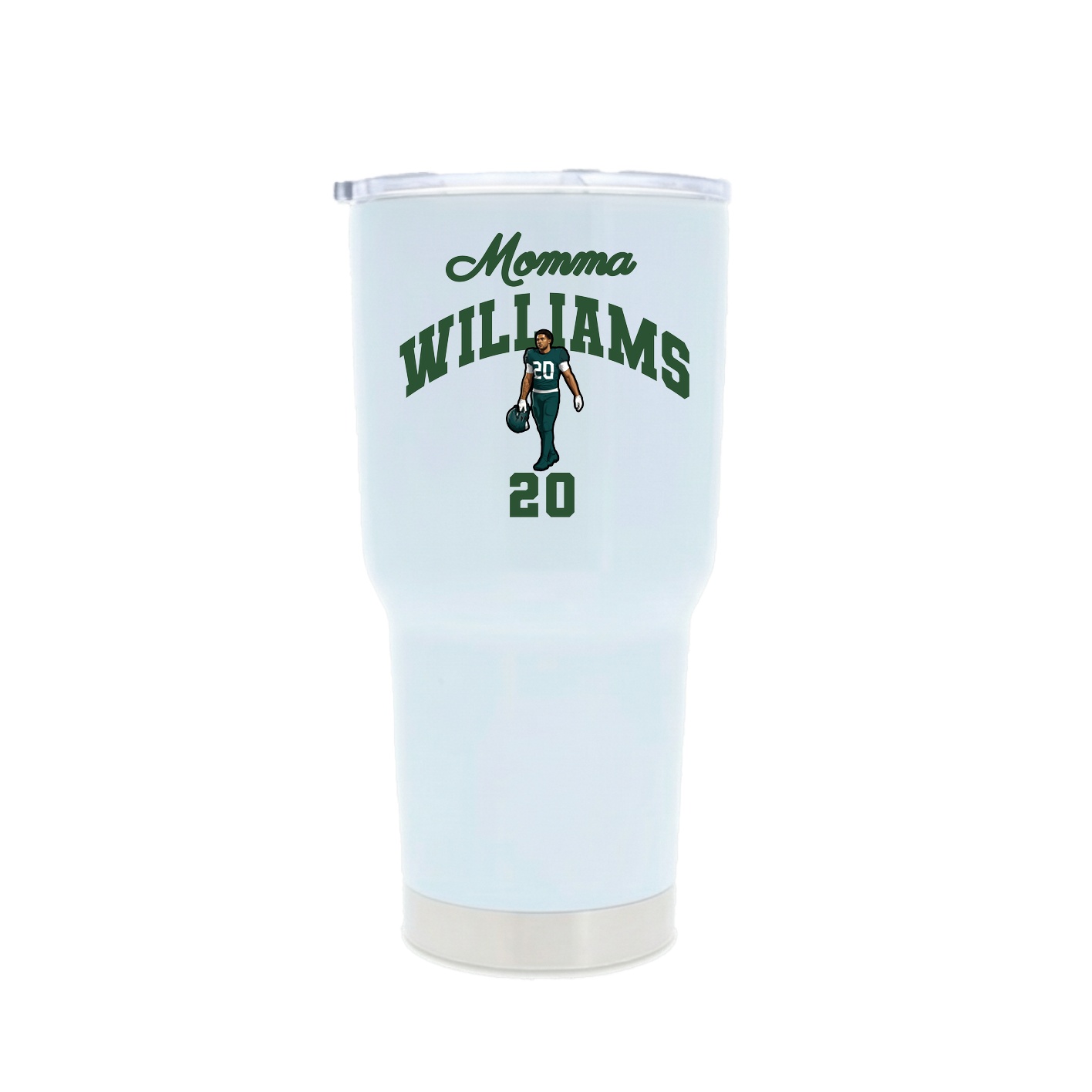 30oz Stainless Steel Tumbler — Mothers Day Arch in White