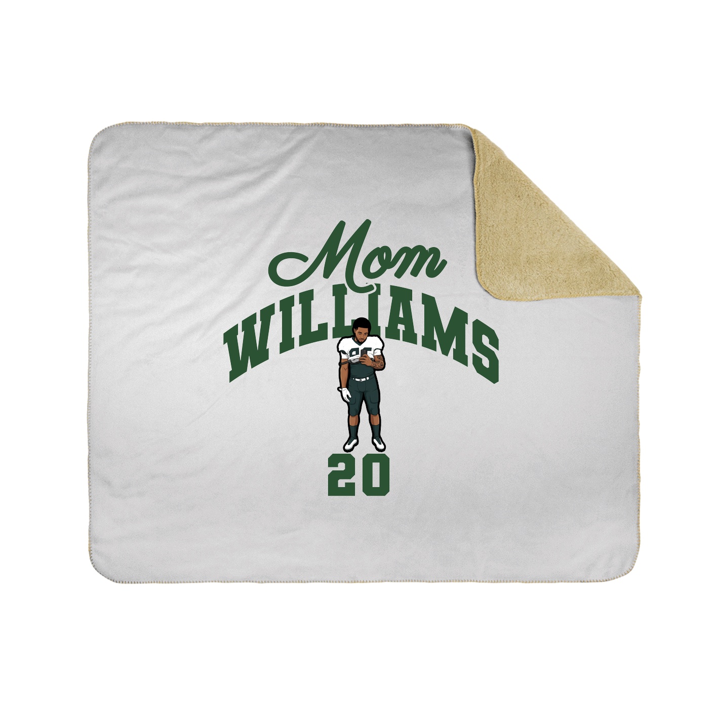 Throw Blanket — Mothers Day Arch in White