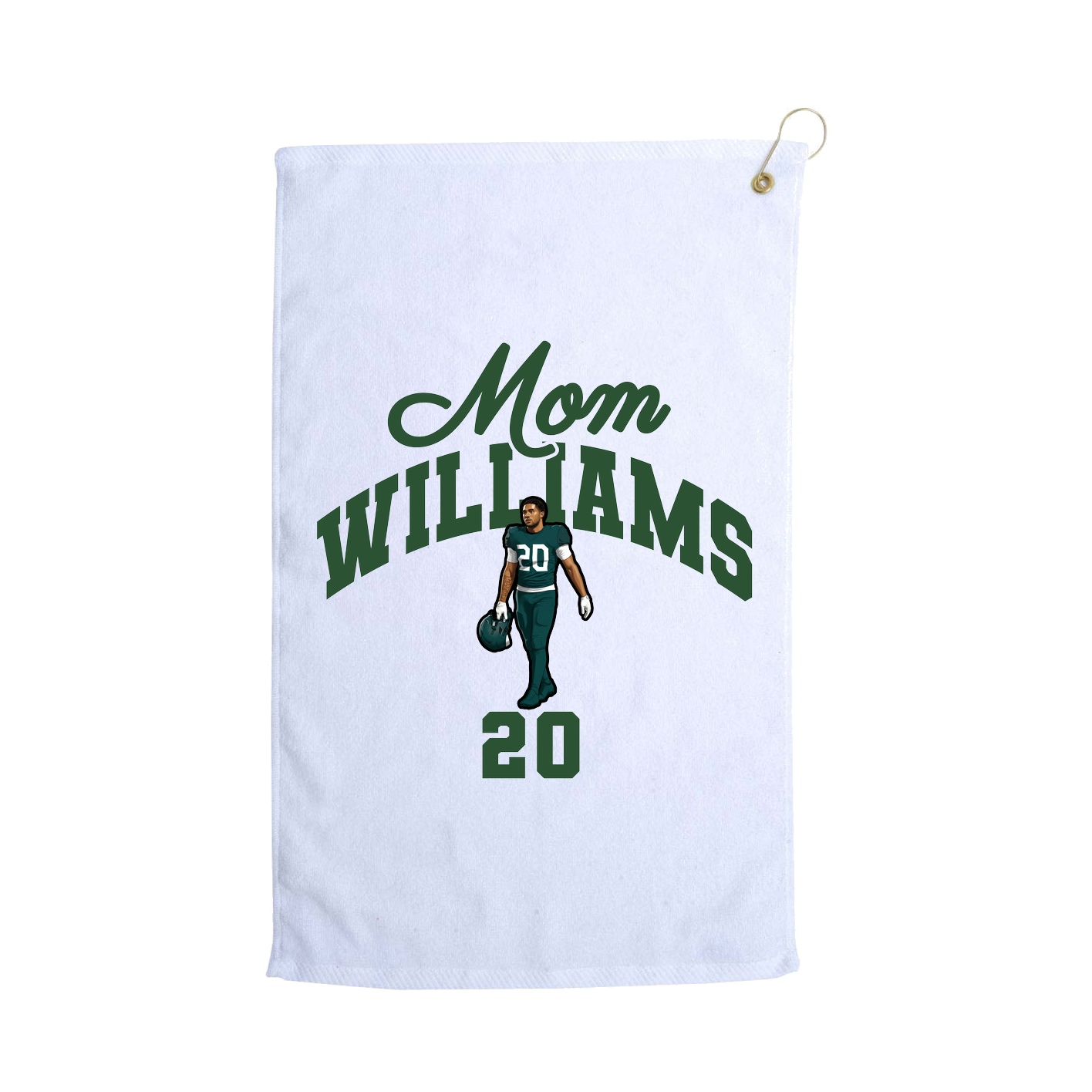 Golf Towel — Mothers Day Arch in White
