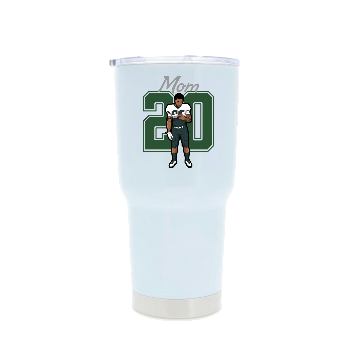 30oz Stainless Steel Tumbler — Mothers Day Shirsey in White