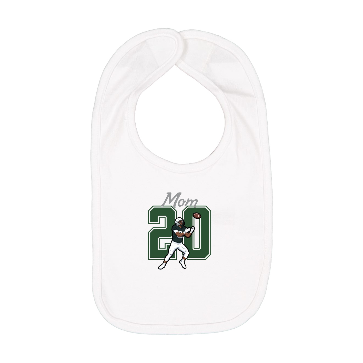 Infant Bib — Mothers Day Shirsey in White
